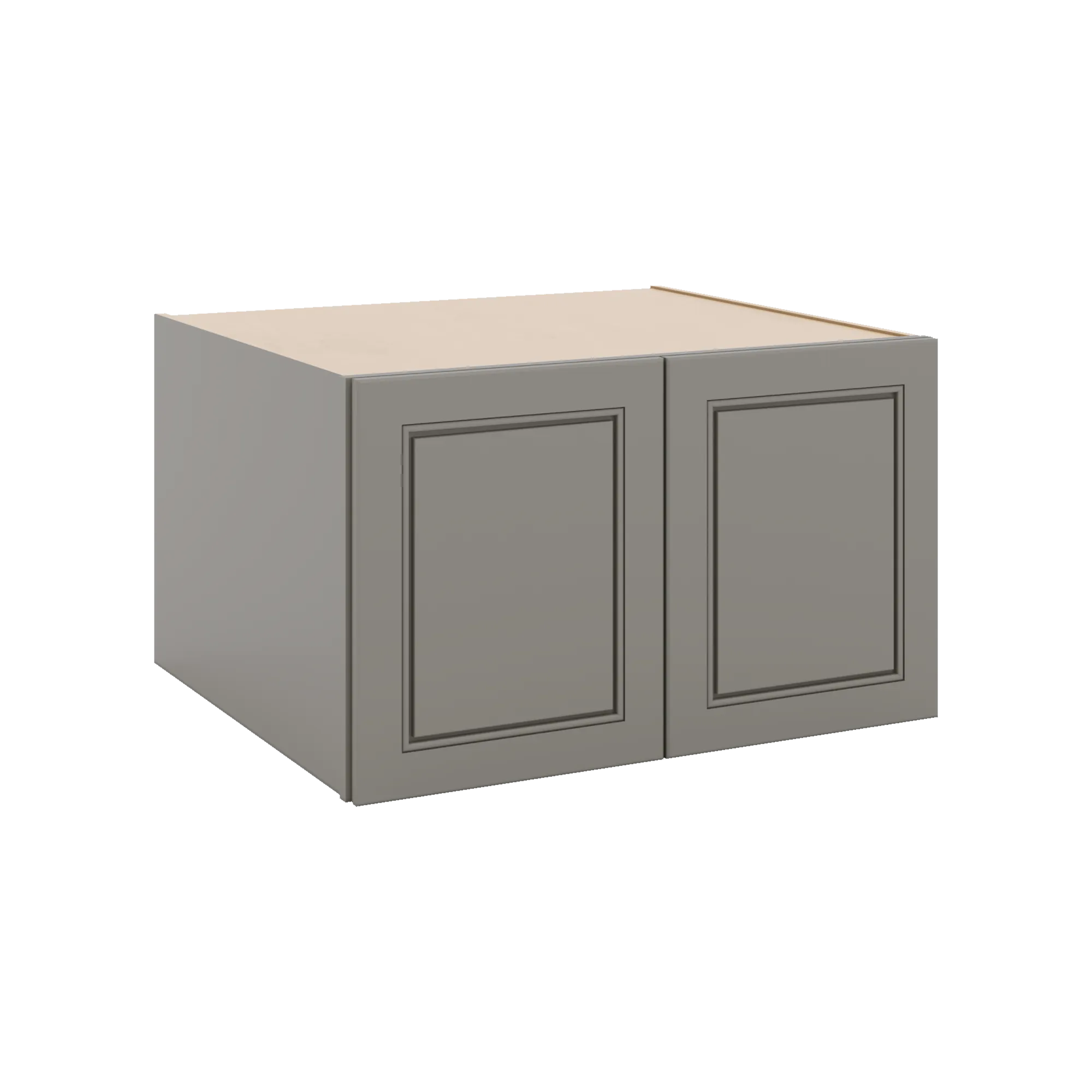 J&K Greige K3 Refrigerator Wall Cabinet - 30" W x 18" H x 27" D