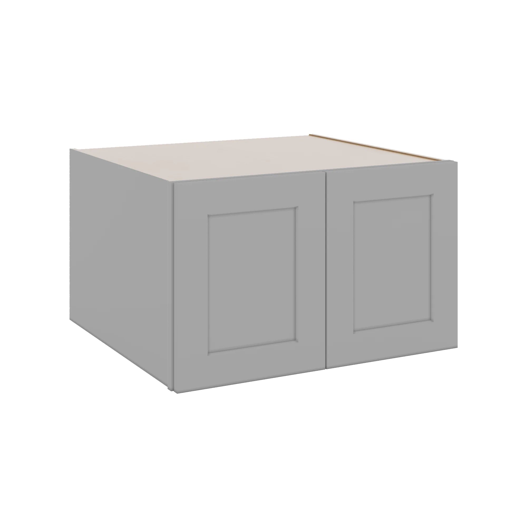 J&K Castle Grey S5 Refrigerator Wall Cabinet - 30" W x 18" H x 27" D