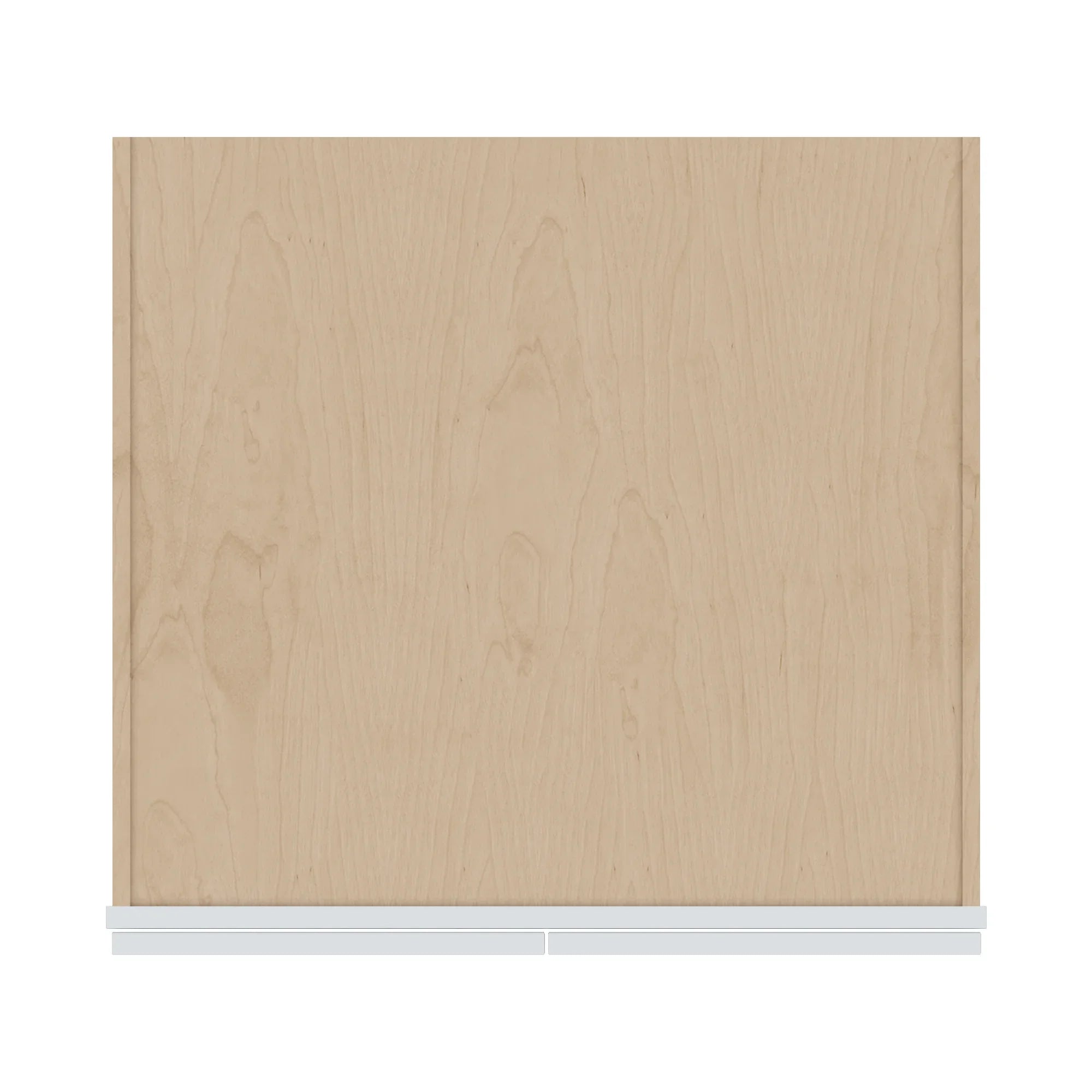 J&K White Shaker S8 Refrigerator Wall Cabinet   30" W x 18" H x 27" D