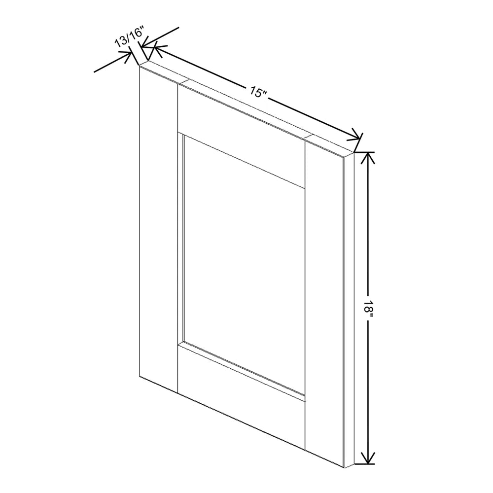 J&K Butterscotch B8 Dummy Door Panel 15" W x 18" H