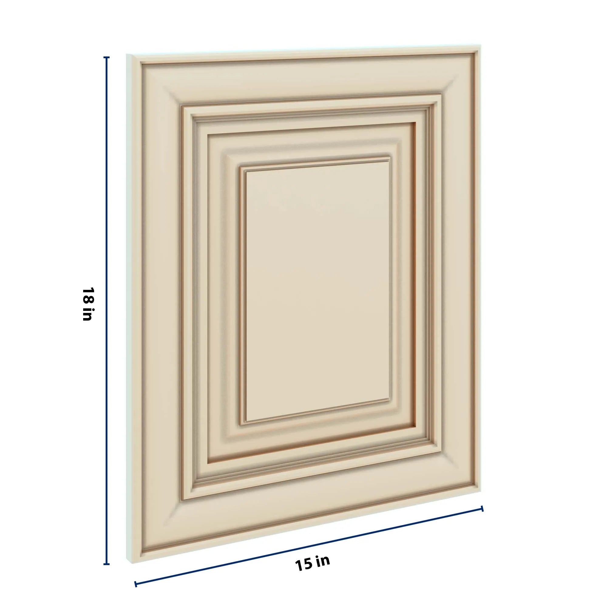 J&K Creme Glazed A7 Dummy Door Panel 15" W x 18" H