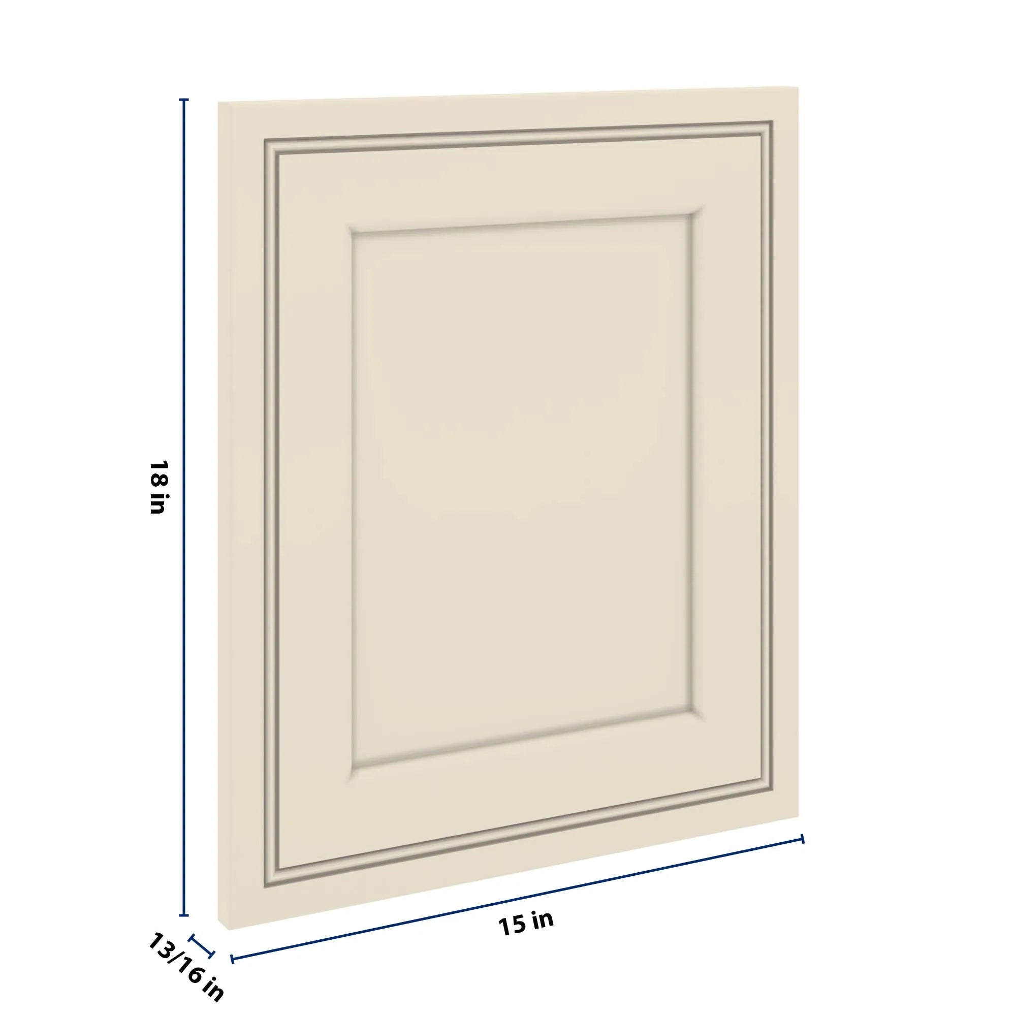 J&K Pearl Glazed H9 Dummy Door Panel 15" W x 18" H