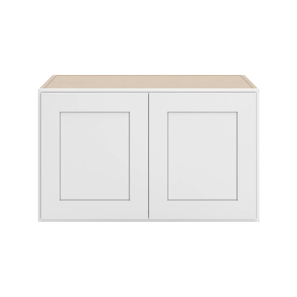 cnc luxor white 30 w x 18 h x 24 d double door wall cabinet