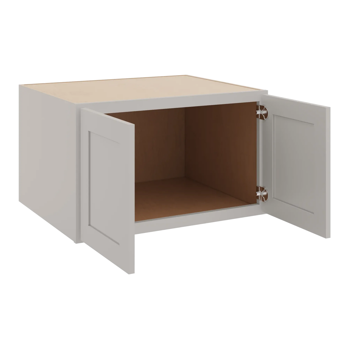 cnc luxor 5 piece misty grey 30 w x 18 h x 24 d double door wall cabinet