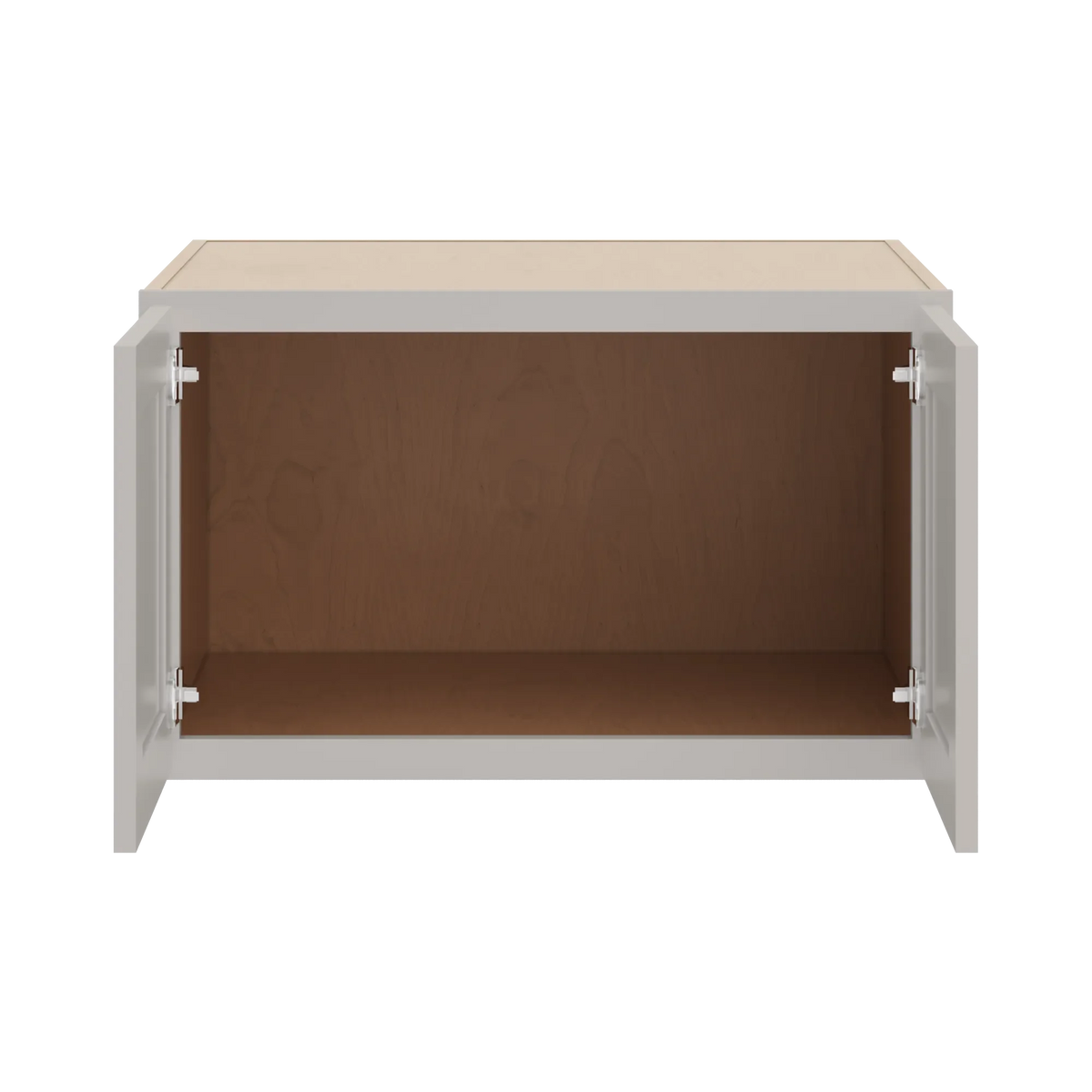 cnc luxor 5 piece misty grey 30 w x 18 h x 24 d double door wall cabinet