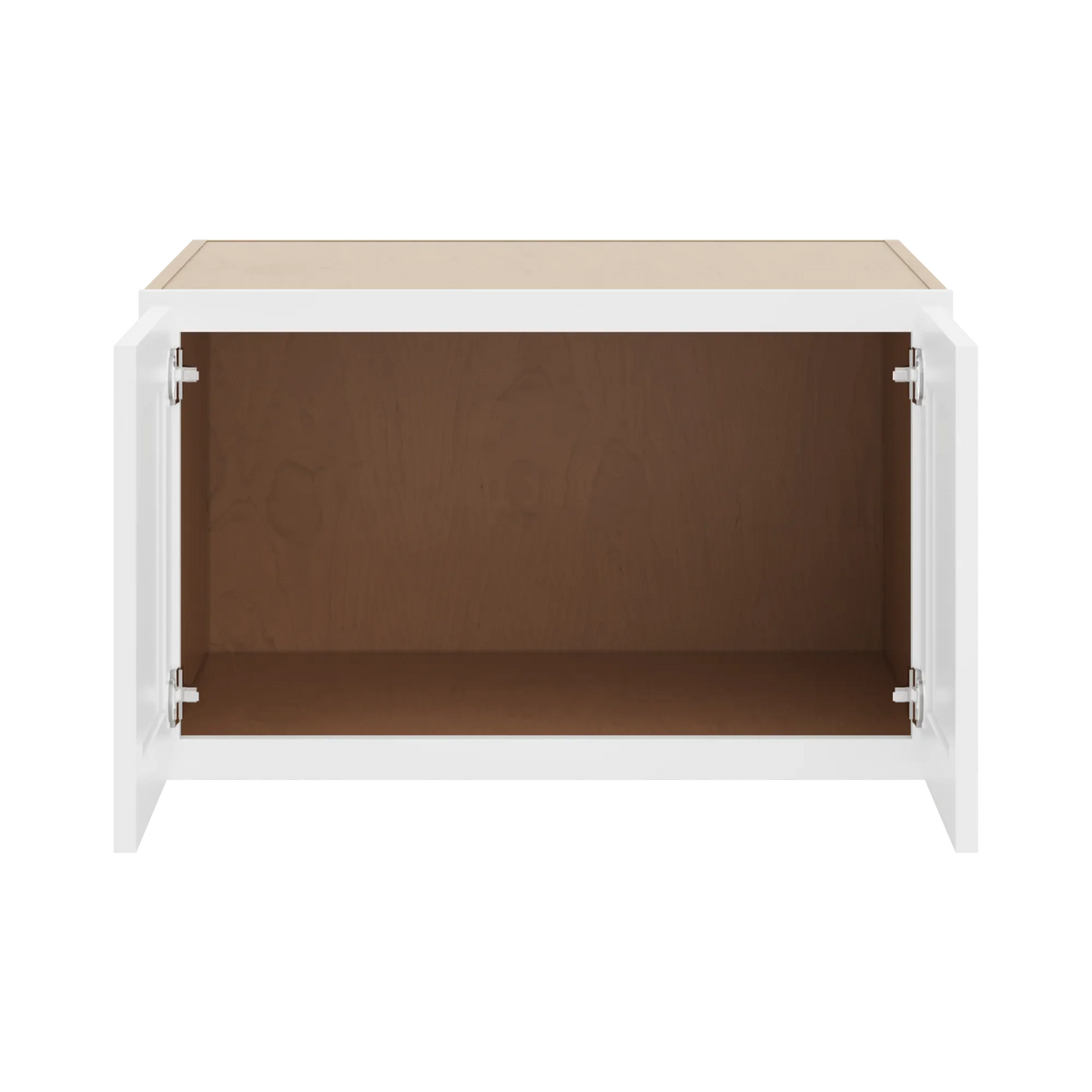 cnc luxor white 30 w x 18 h x 24 d double door wall cabinet