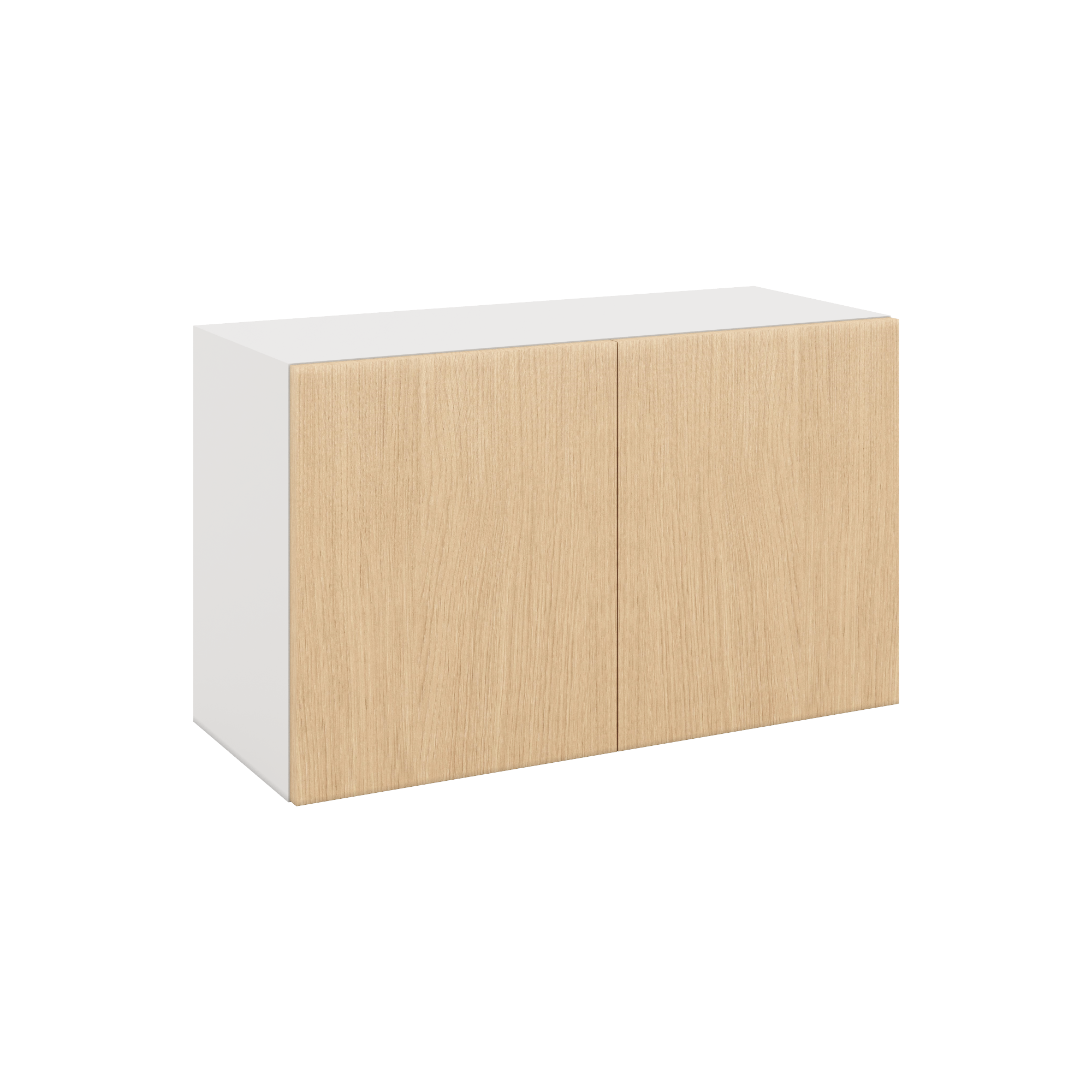Modernform Cabinet Natural Oak 30" W X 18" H X 12" D Double Door Wall Cabinet
