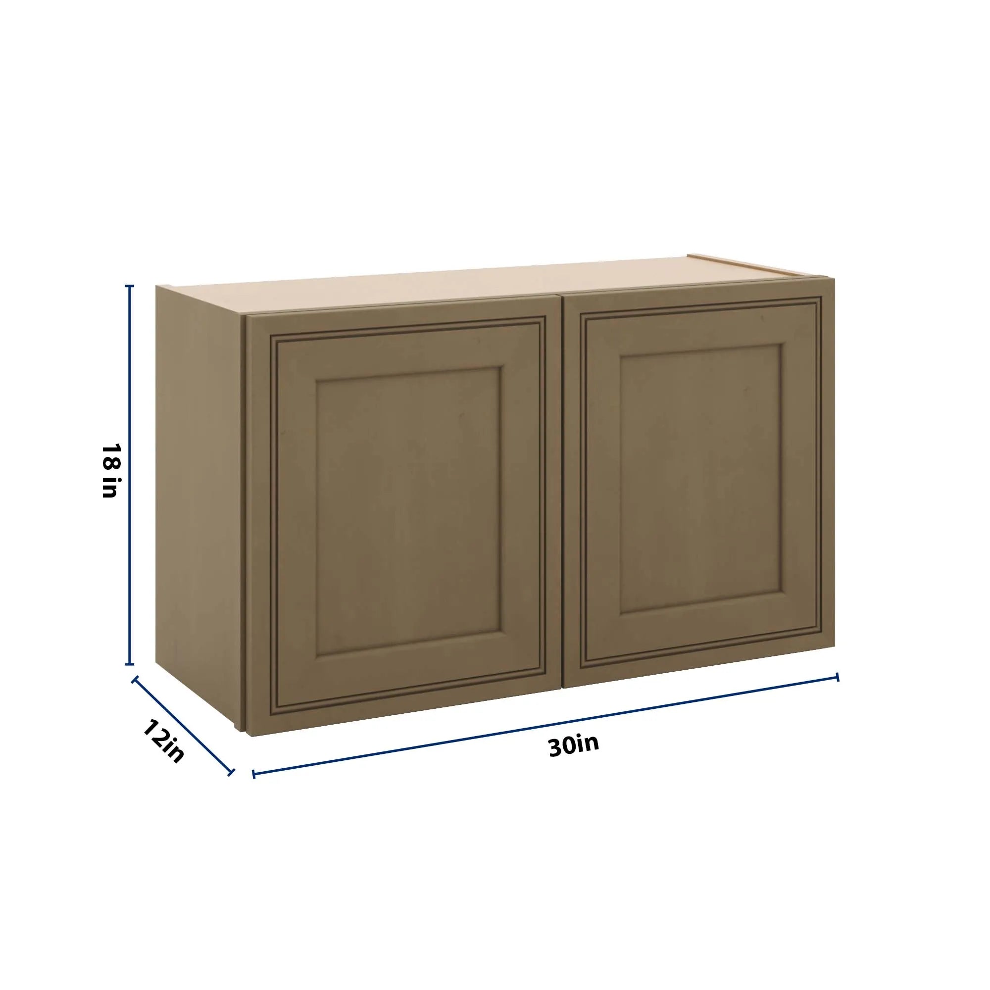J&K Hazel H8 Double Door Wall Cabinet - 30" W x 18" H