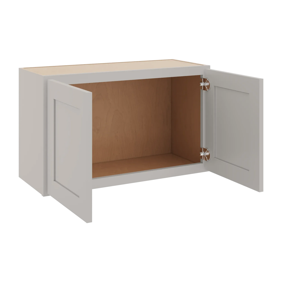 cnc luxor 5 piece misty grey 30 w x 18 h double door wall cabinet