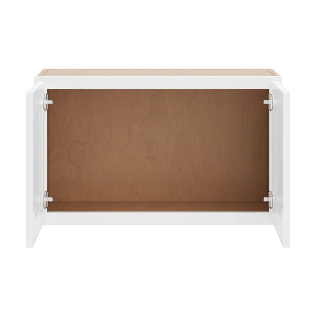 cnc luxor white 30 w x 18 h double door wall cabinet