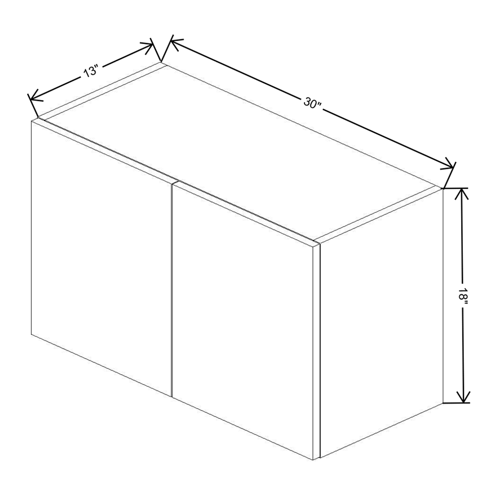 Fabuwood Illume Catalina Bianco Gloss 2 18" High Wall