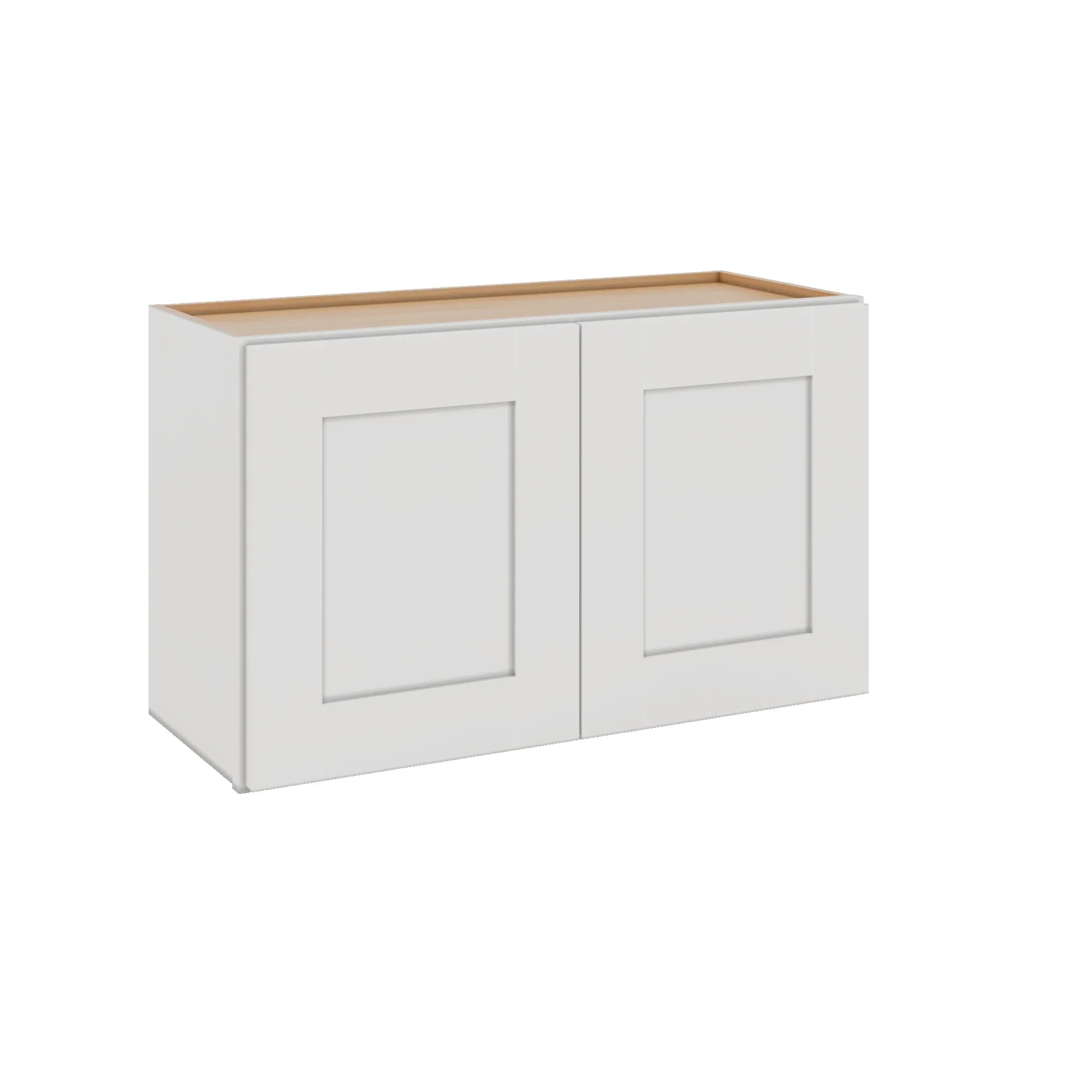 Modernform Cabinet White Shaker 30" W X 18" H X 12" D Double Door Wall Cabinet