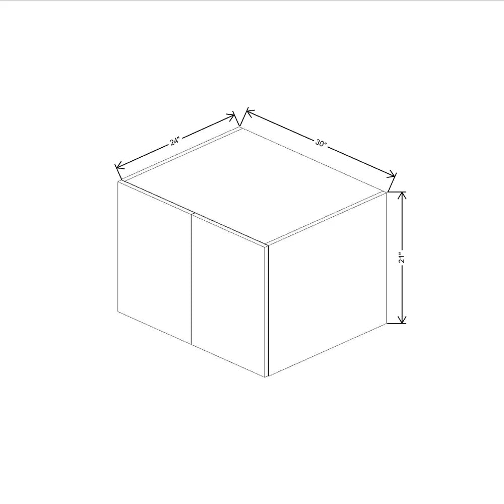 Fabuwood Illume Tuscany Olmo 3 30" W X 21" H X 24" D Double Door Wall Cabinet