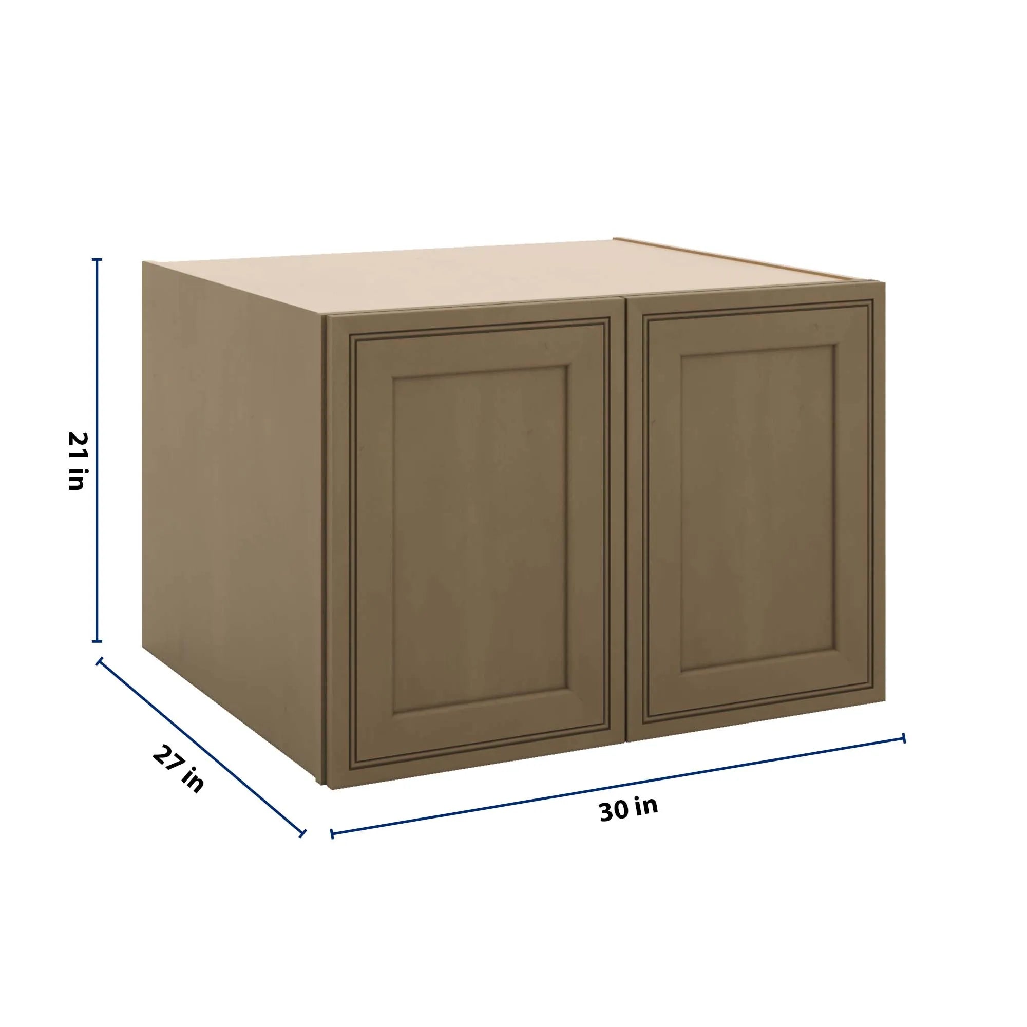 J&K Hazel H8 Refrigerator Wall Cabinet - 30" W x 21" H x 27" D