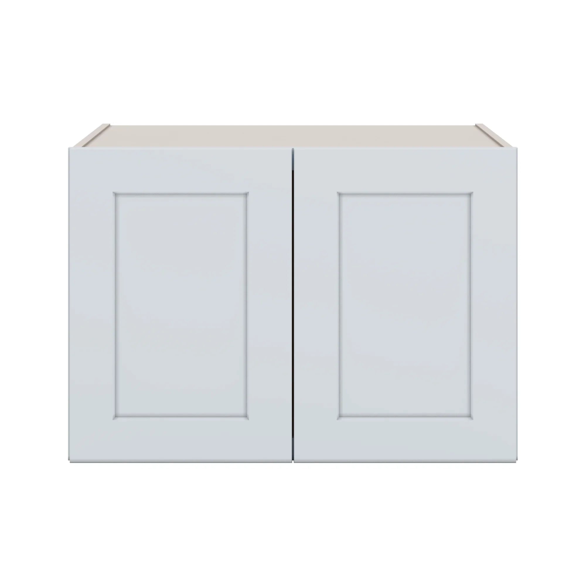 J&K White Shaker S8 Refrigerator Wall Cabinet   30" W x 21" H x 27" D