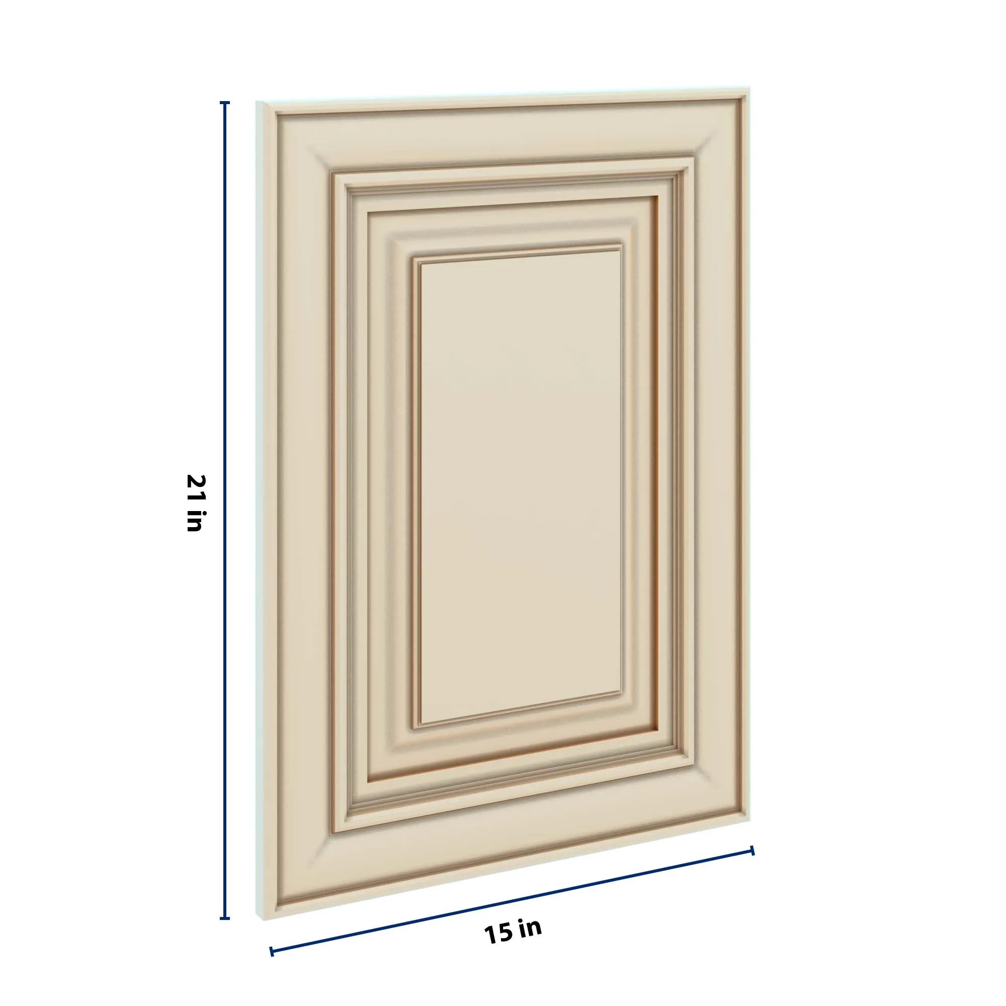 J&K Creme Glazed A7 Dummy Door Panel 15" W x 21" H