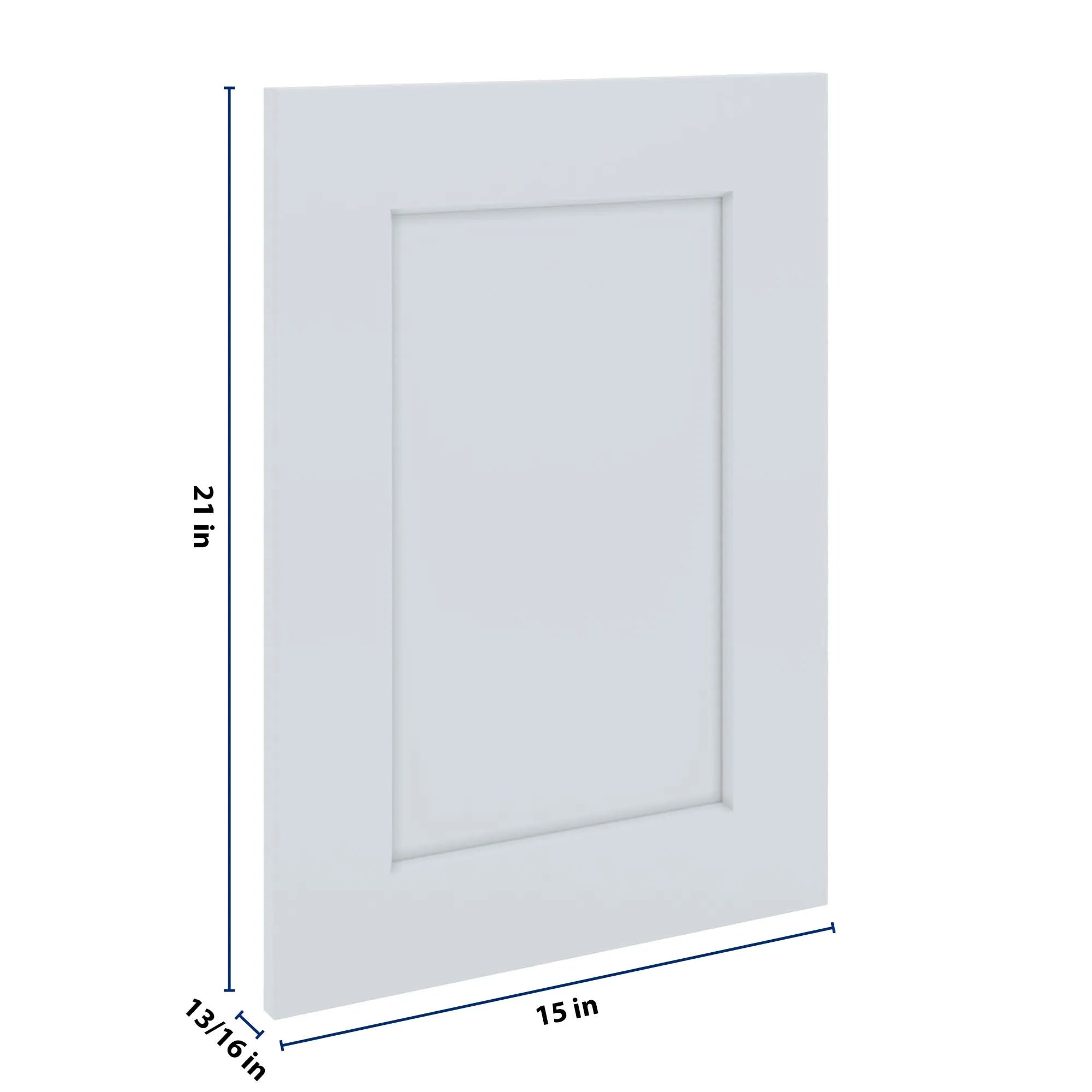 J&K White Shaker S8 Dummy Door Panel 15" W x 21" H