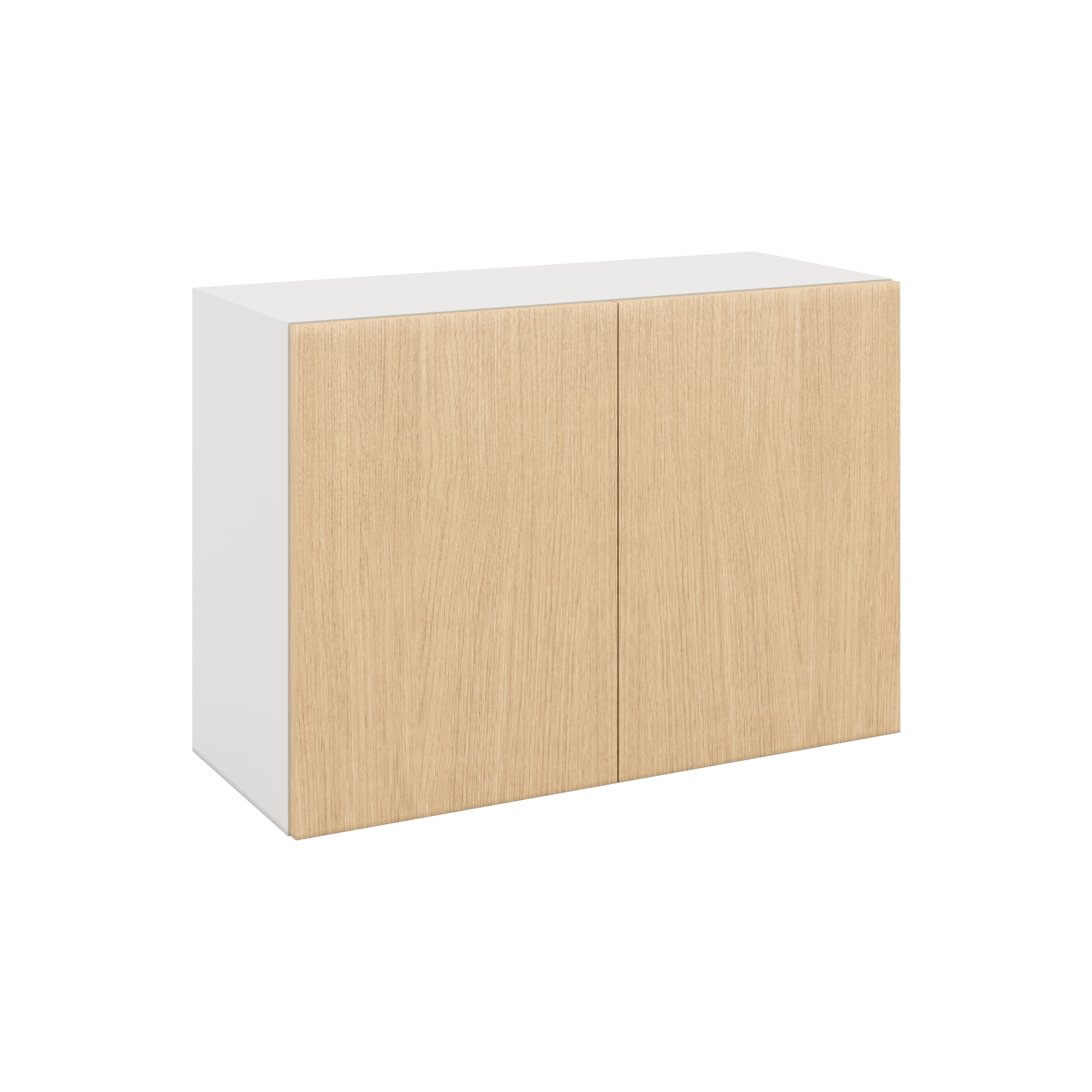 Modernform Cabinet Natural Oak 30" W X 21" H X 12" D Double Door Wall Cabinet