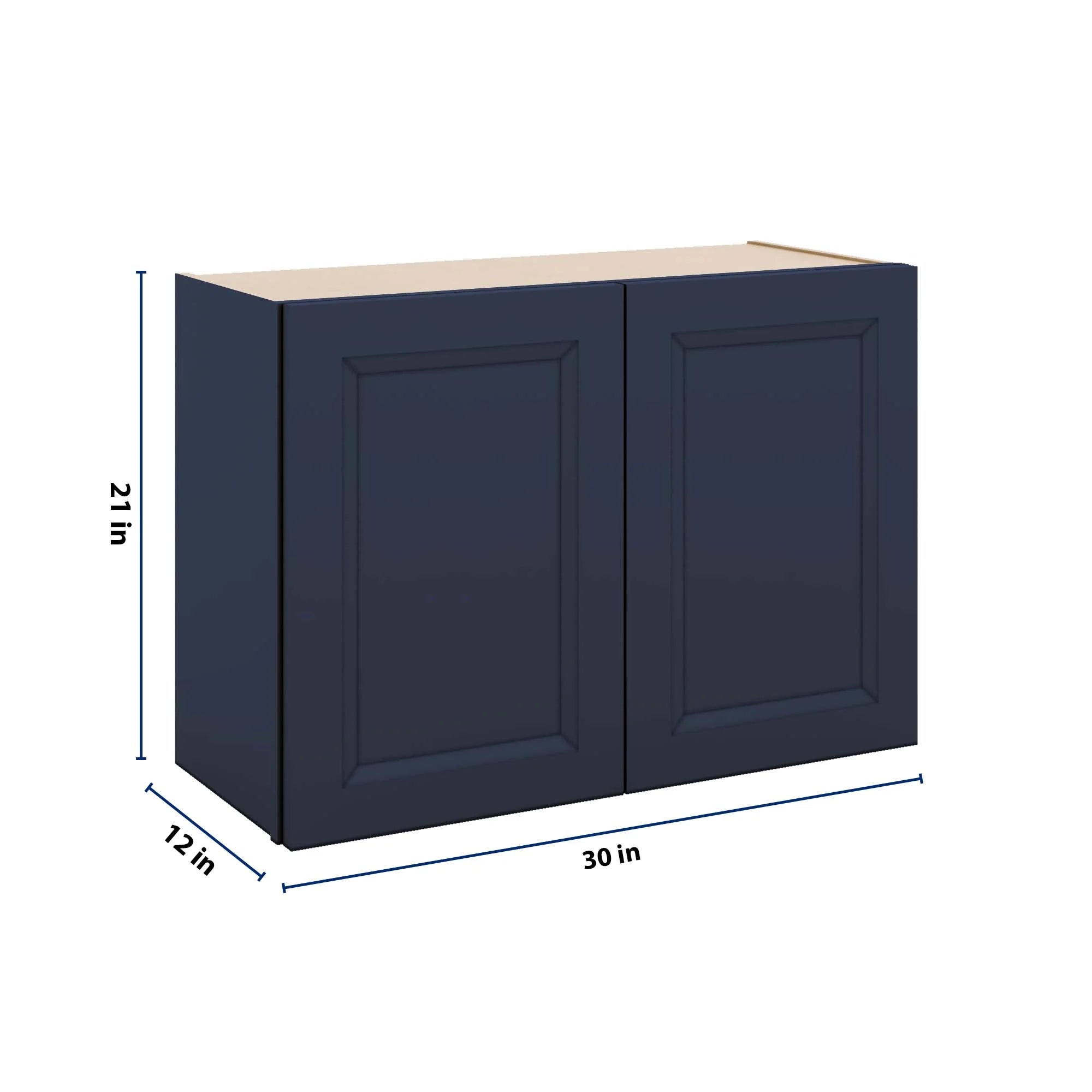 J&K Naval B7 Double Door Wall Cabinet - 30" W x 21" H