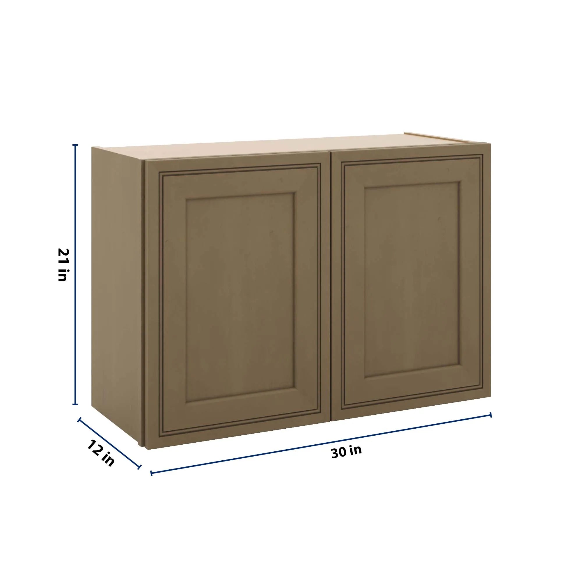 J&K Hazel H8 Double Door Wall Cabinet - 30" W x 21" H