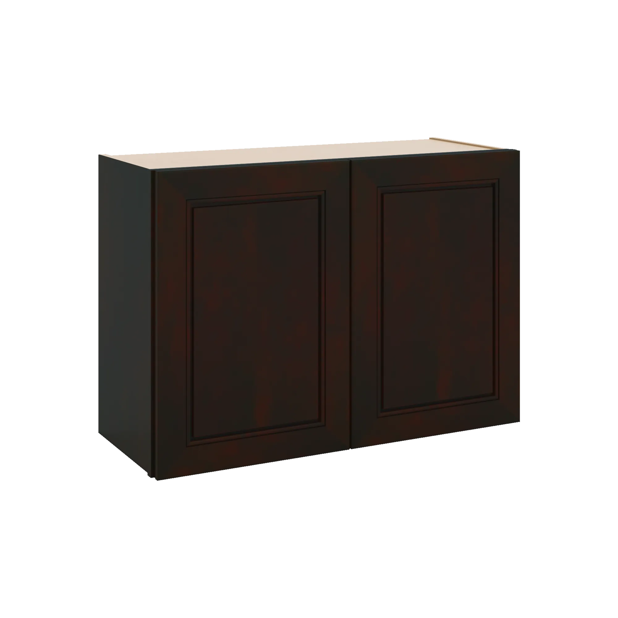 J&K Espresso K8 Double Door Wall Cabinet - 30" W x 21" H
