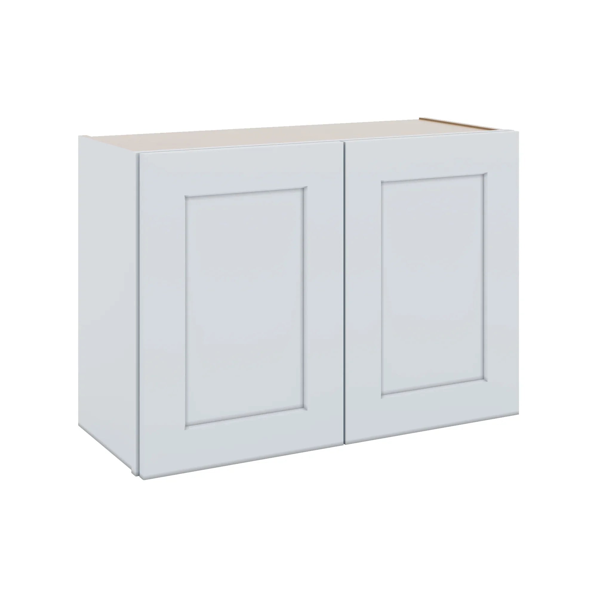 J&K White Shaker S8 Double Door Wall Cabinet - 30" W x 21" H