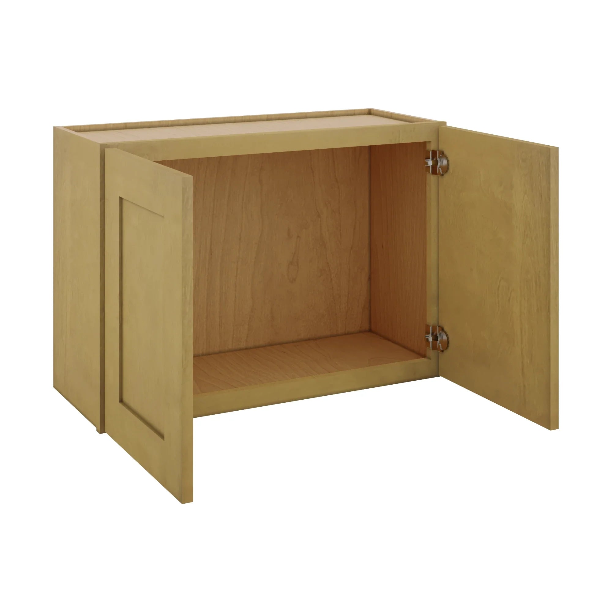 Modernform Cabinet Natural Shaker 30" W X 21" H X 12" D Double Door Wall Cabinet