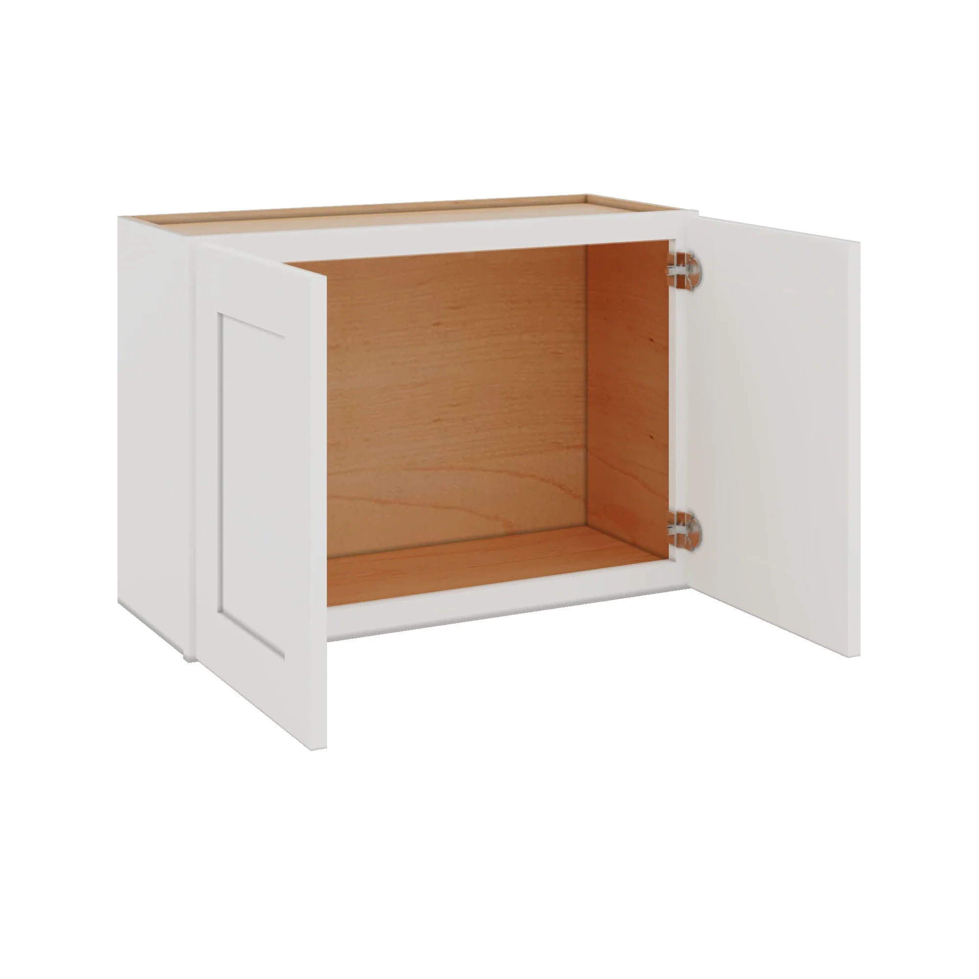 Modernform Cabinet White Shaker 30" W X 21" H X 12" D Double Door Wall Cabinet