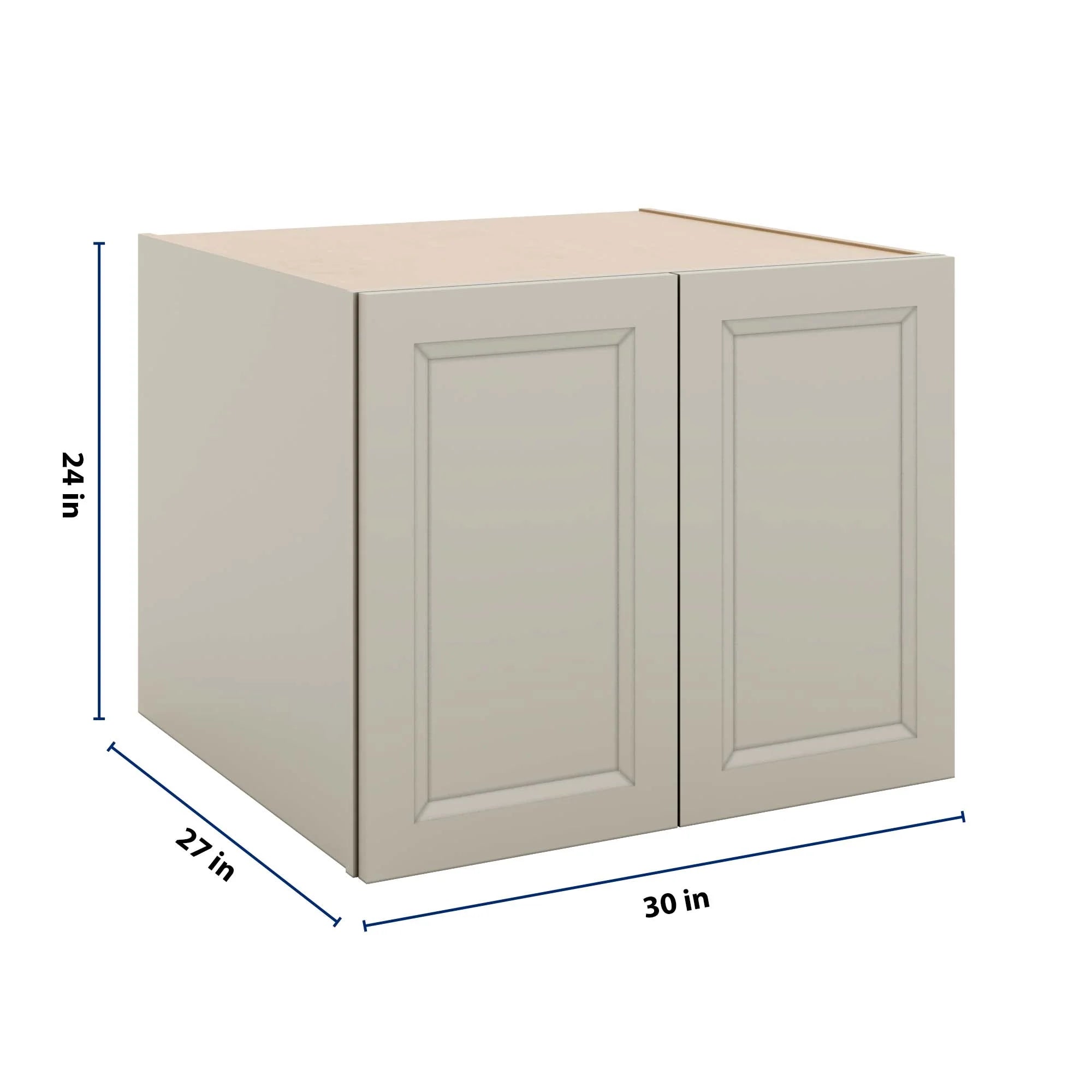 J&K Pebble B6 Refrigerator Wall Cabinet - 30" W x 24" H x 27" D