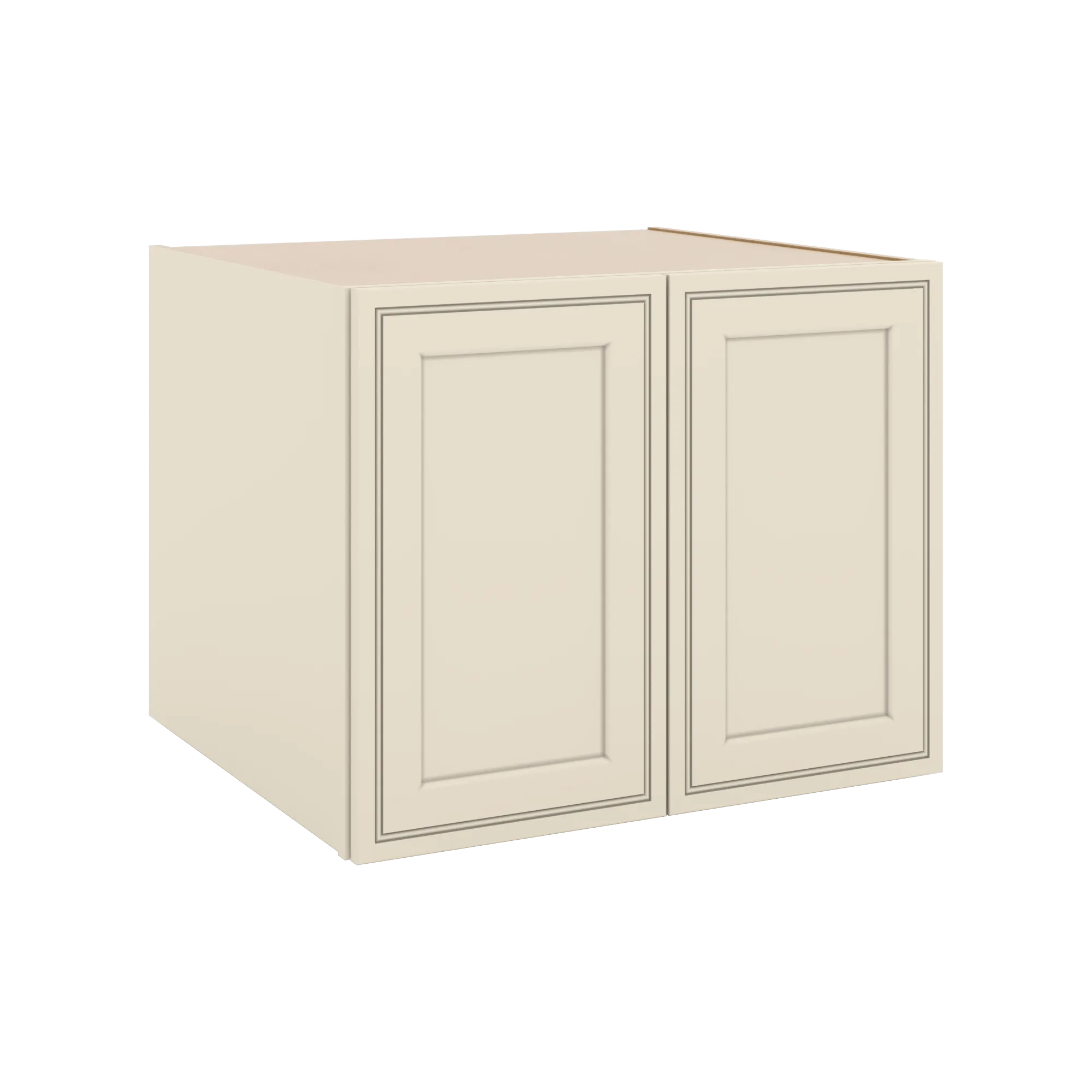 J&K Pearl Glazed H9 Refrigerator Wall Cabinet - 30" W x 24" H x 27" D