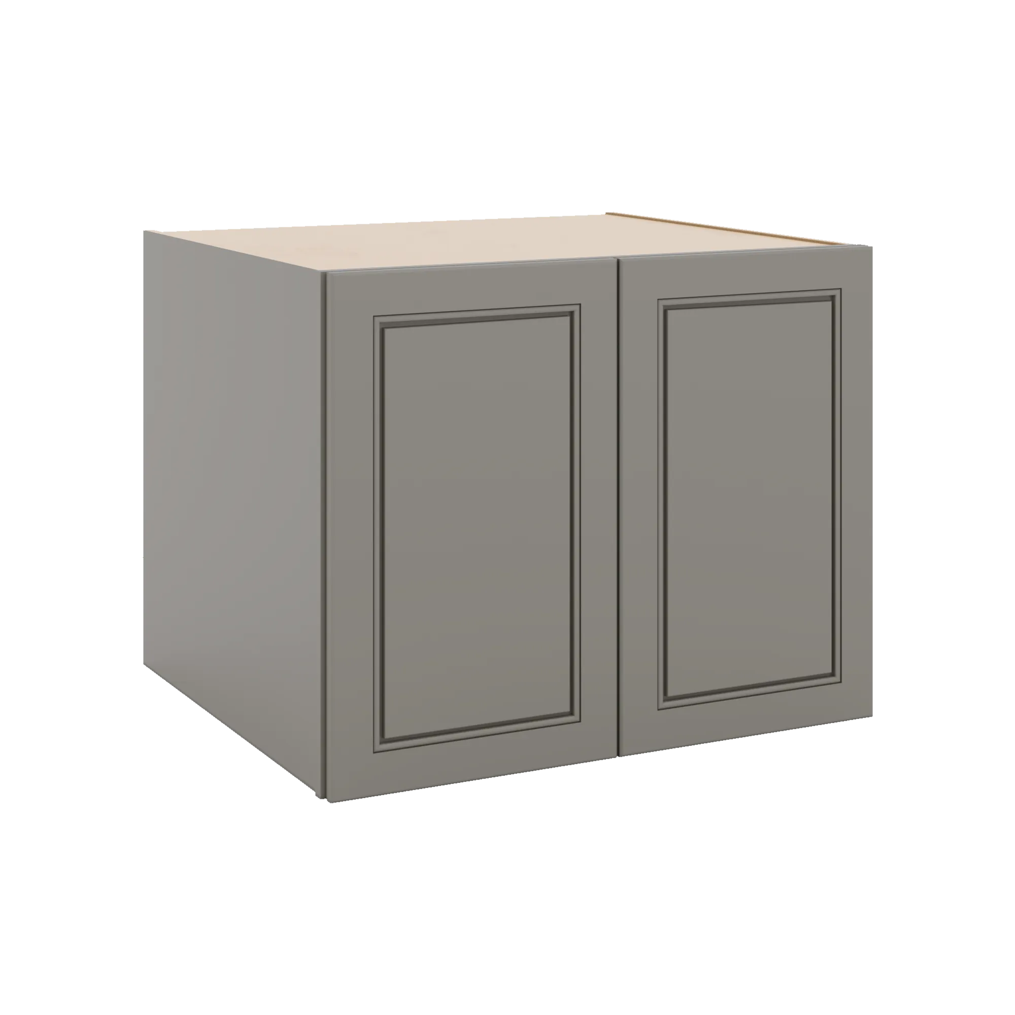 J&K Greige K3 Refrigerator Wall Cabinet - 30" W x 24" H x 27" D