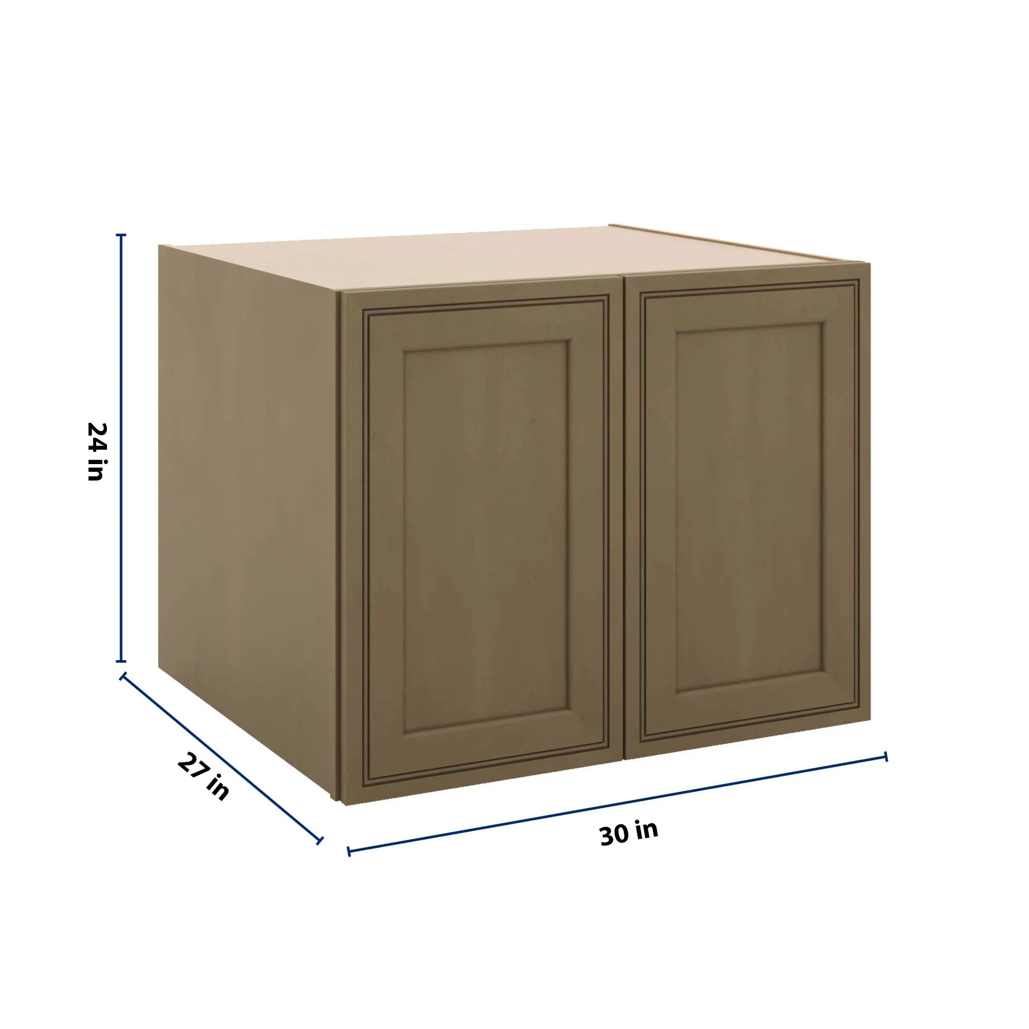 J&K Hazel H8 Refrigerator Wall Cabinet - 30" W x 24" H x 27" D