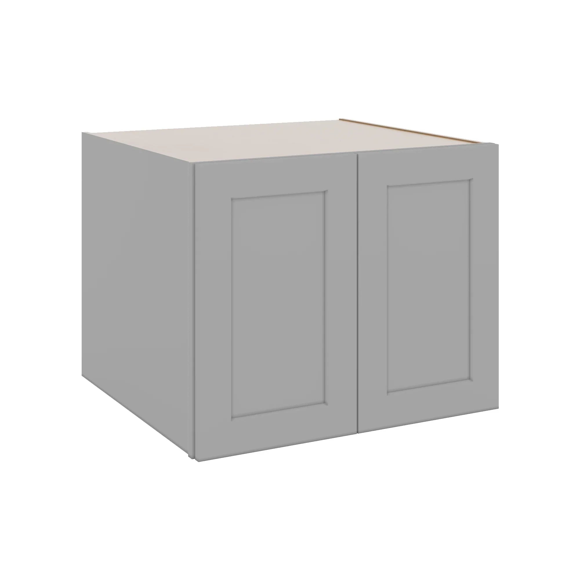 J&K Castle Grey S5 Refrigerator Wall Cabinet - 30" W x 24" H x 27" D
