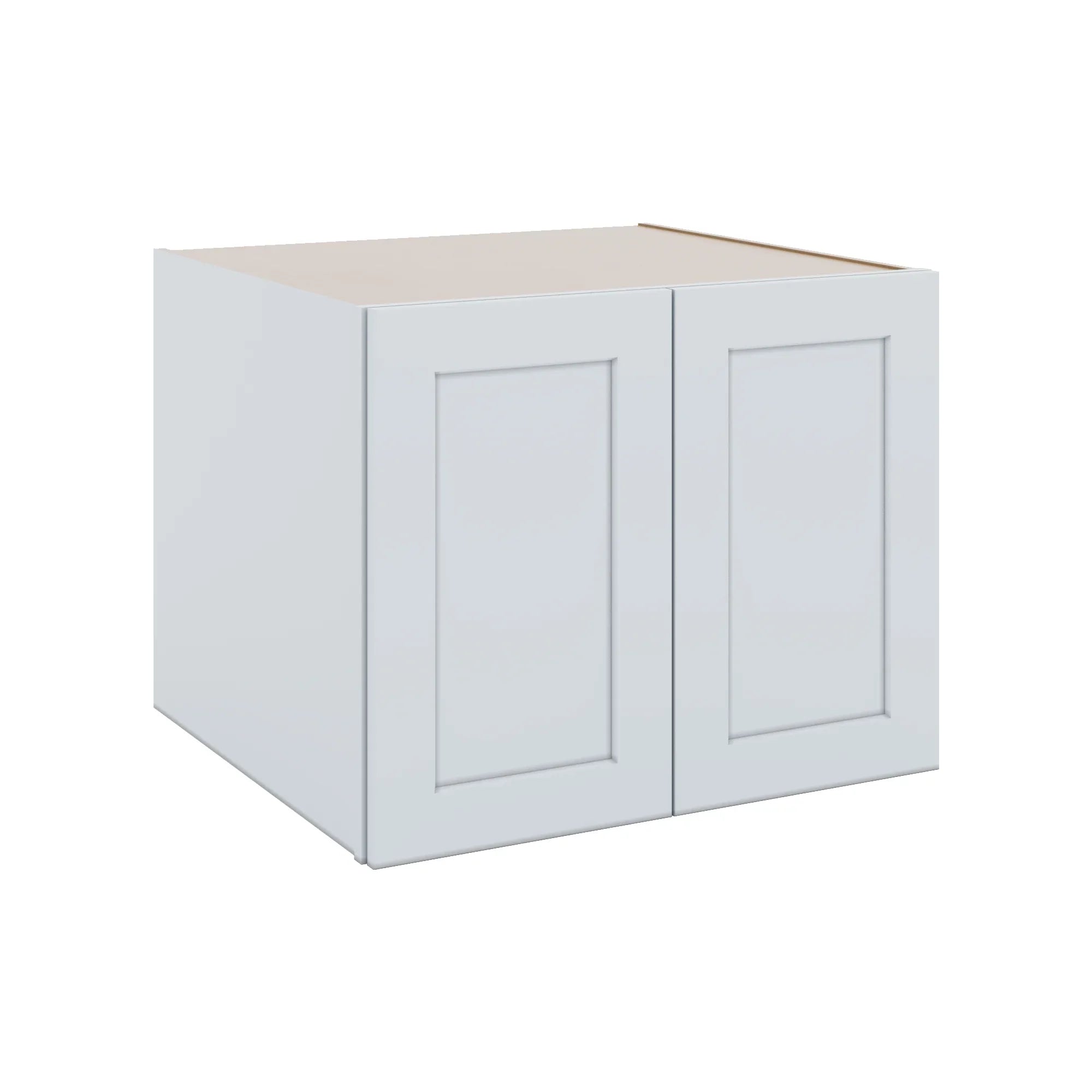 J&K White Shaker S8 Refrigerator Wall Cabinet - 30" W x 24" H x 27" D
