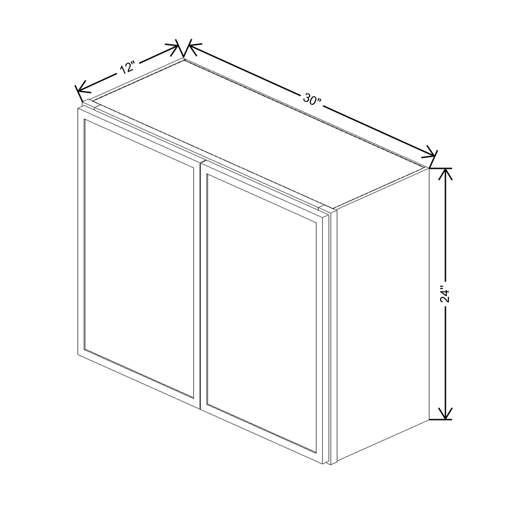 Cubitac Imperial Madison Hazelnut 30"W X 24"H Wall Cabinet