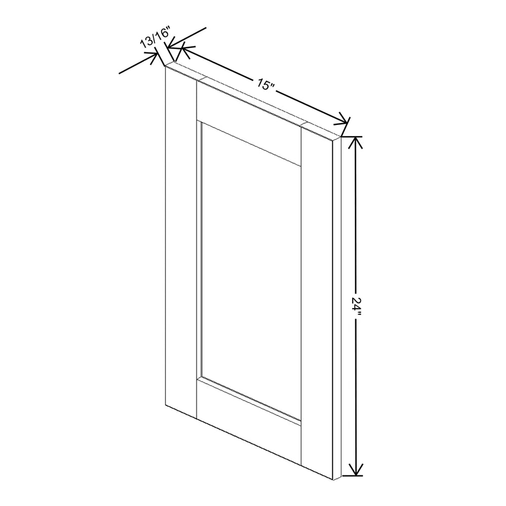 J&K Pebble B6 Dummy Door Panel 15" W x 24" H