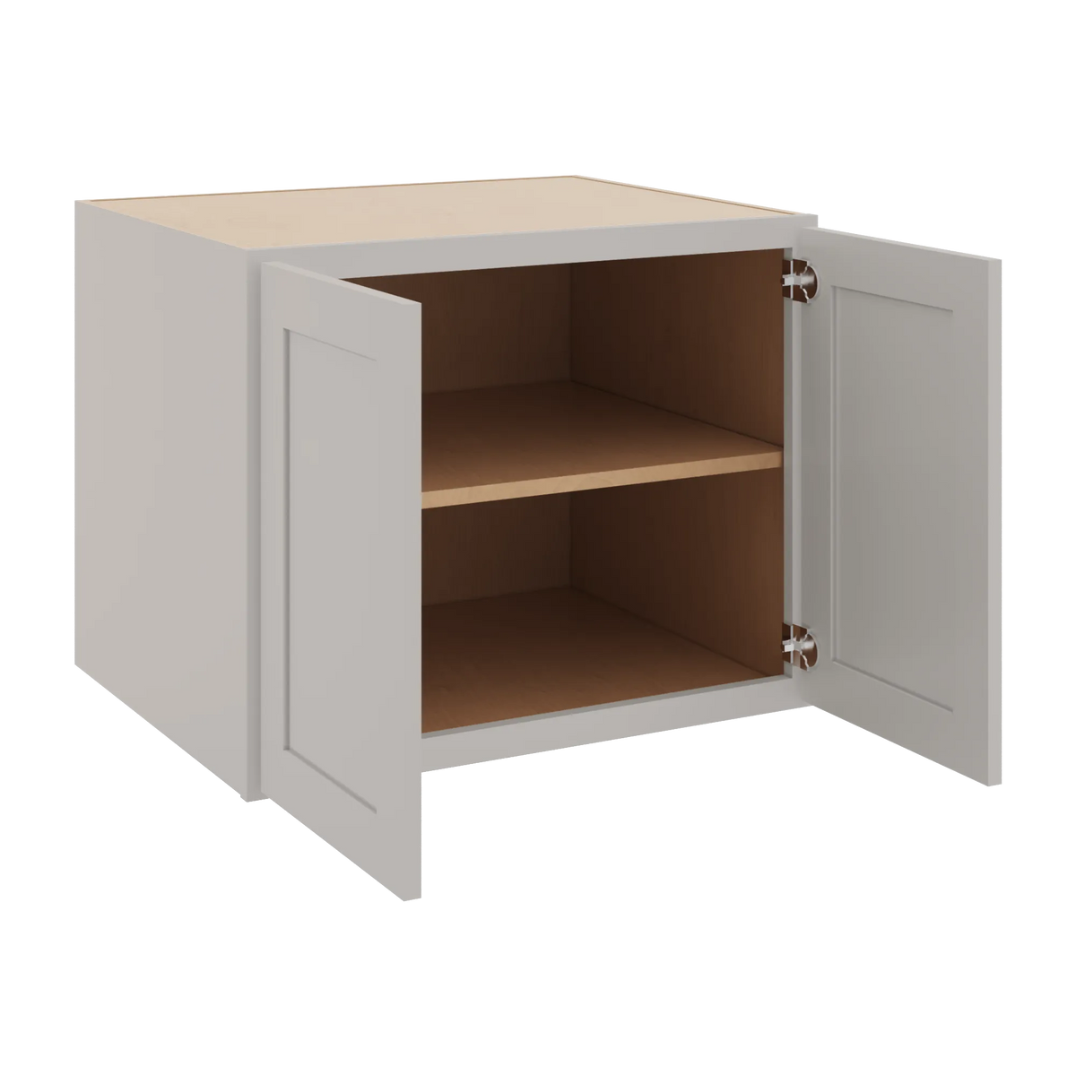 cnc luxor 5 piece misty grey 30 w x 24 h x 24 d double door wall cabinet
