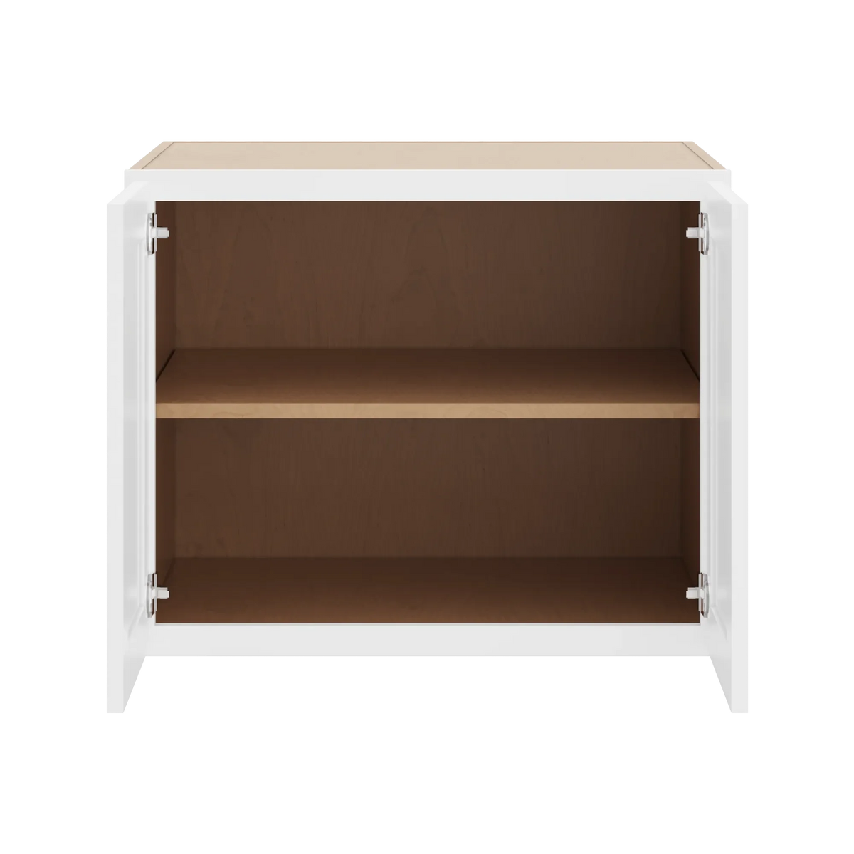 cnc luxor white 30 w x 24 h x 24 d double door wall cabinet