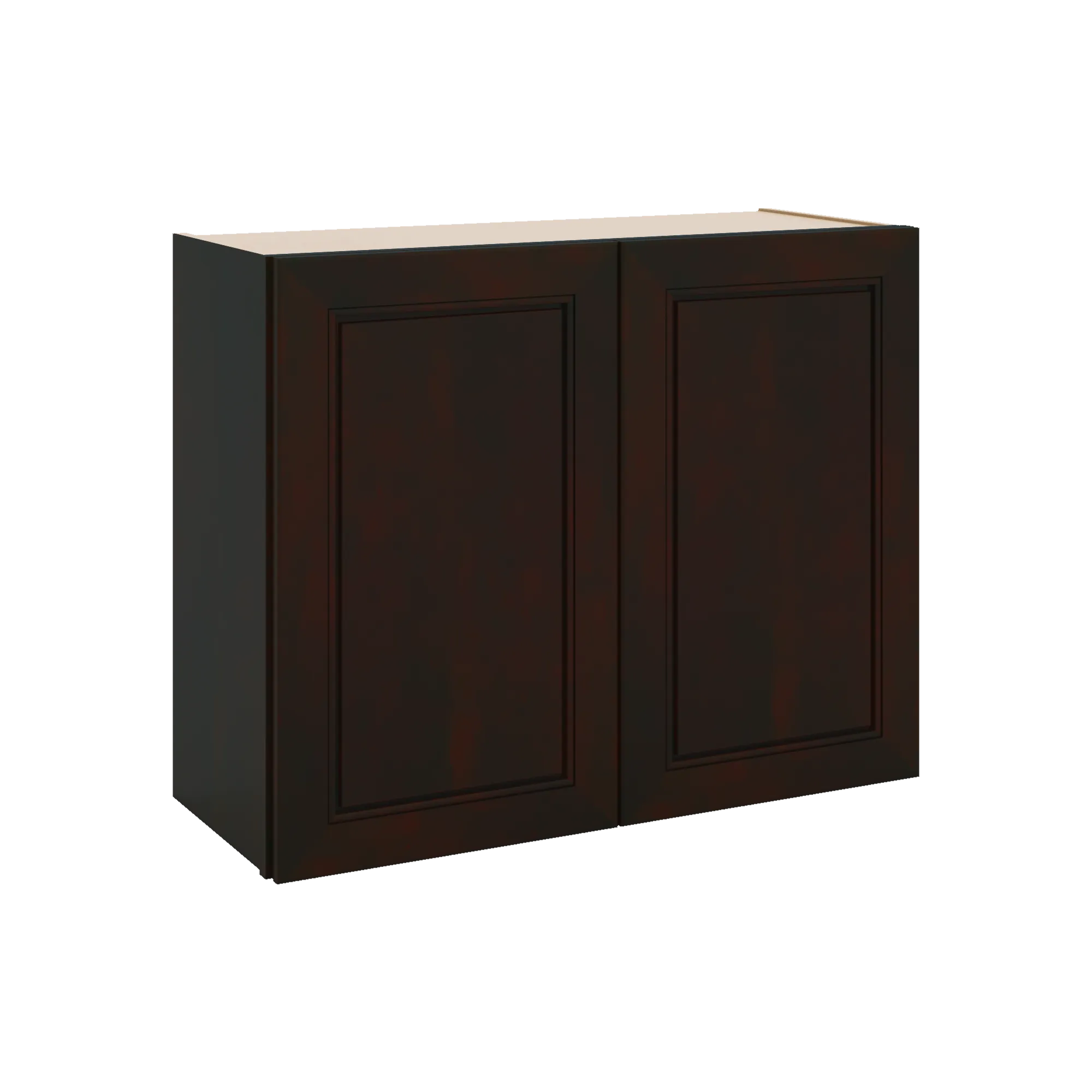 J&K Espresso K8 Double Door Wall Cabinet - 30" W x 24" H