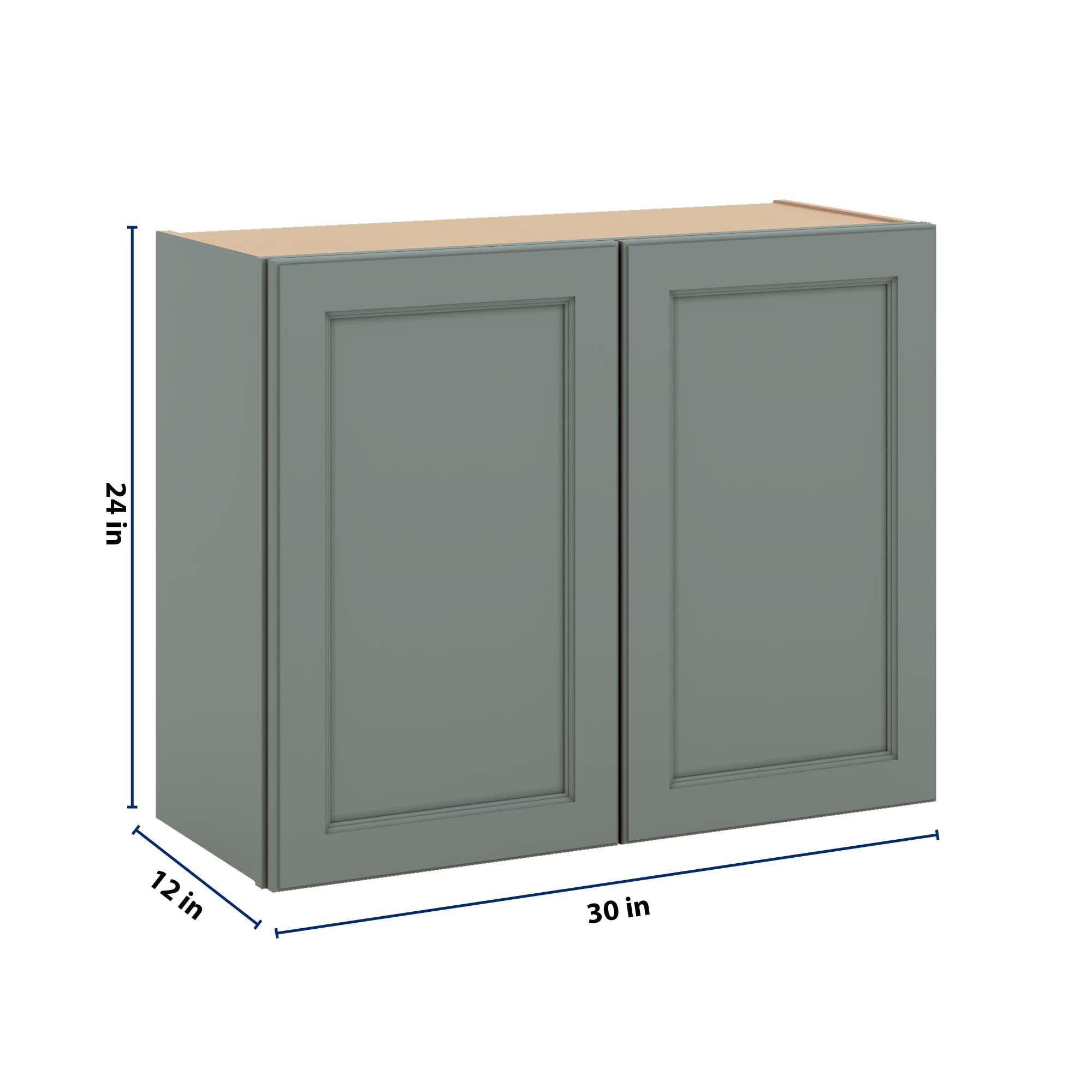 J&K Sage E3 Double Door Wall Cabinet - 30" W x 24" H