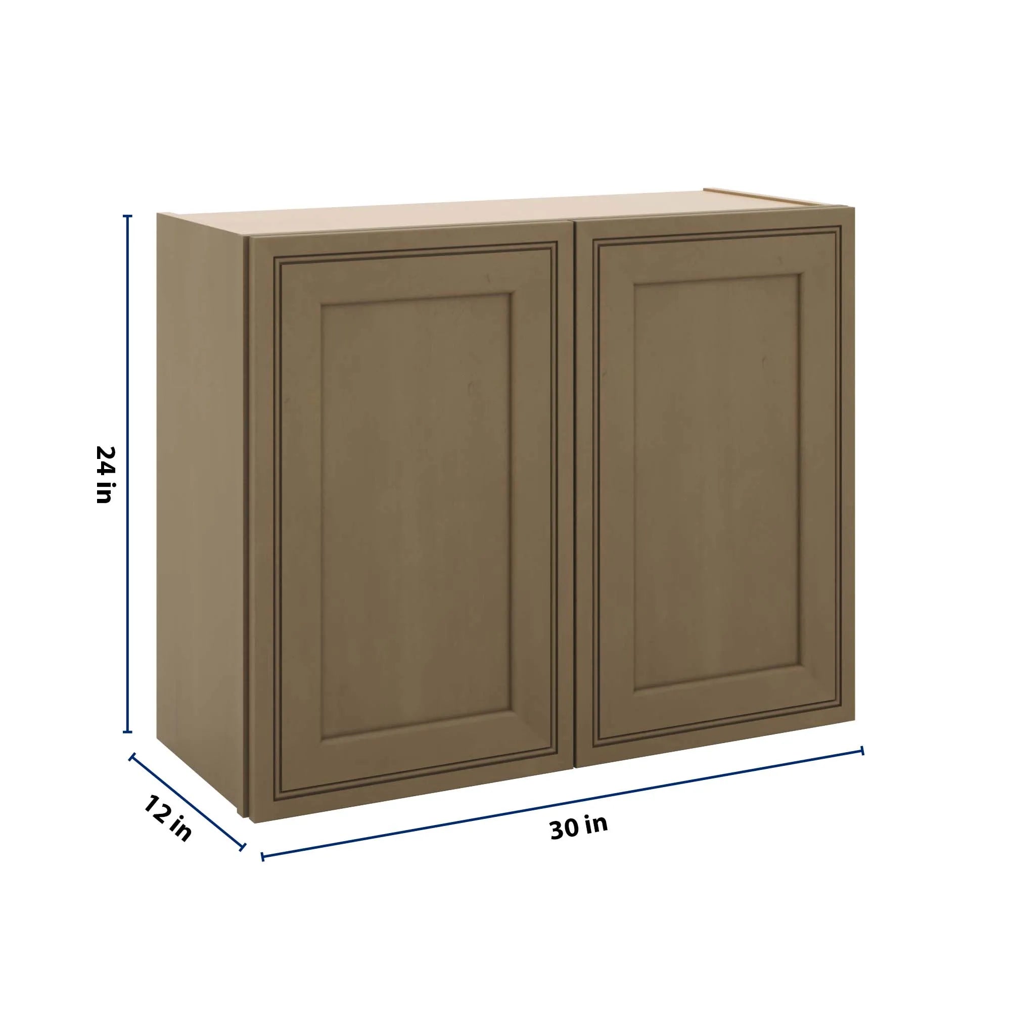 J&K Hazel H8 Double Door Wall Cabinet - 30" W x 24" H