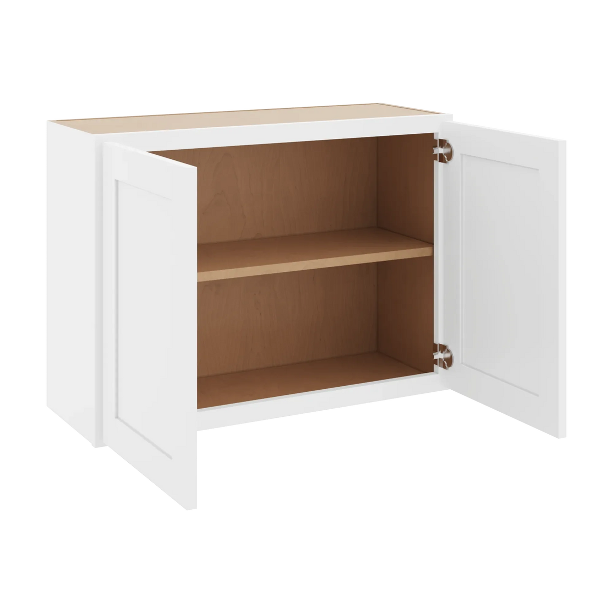 cnc luxor white 30 w x 24 h double door wall cabinet