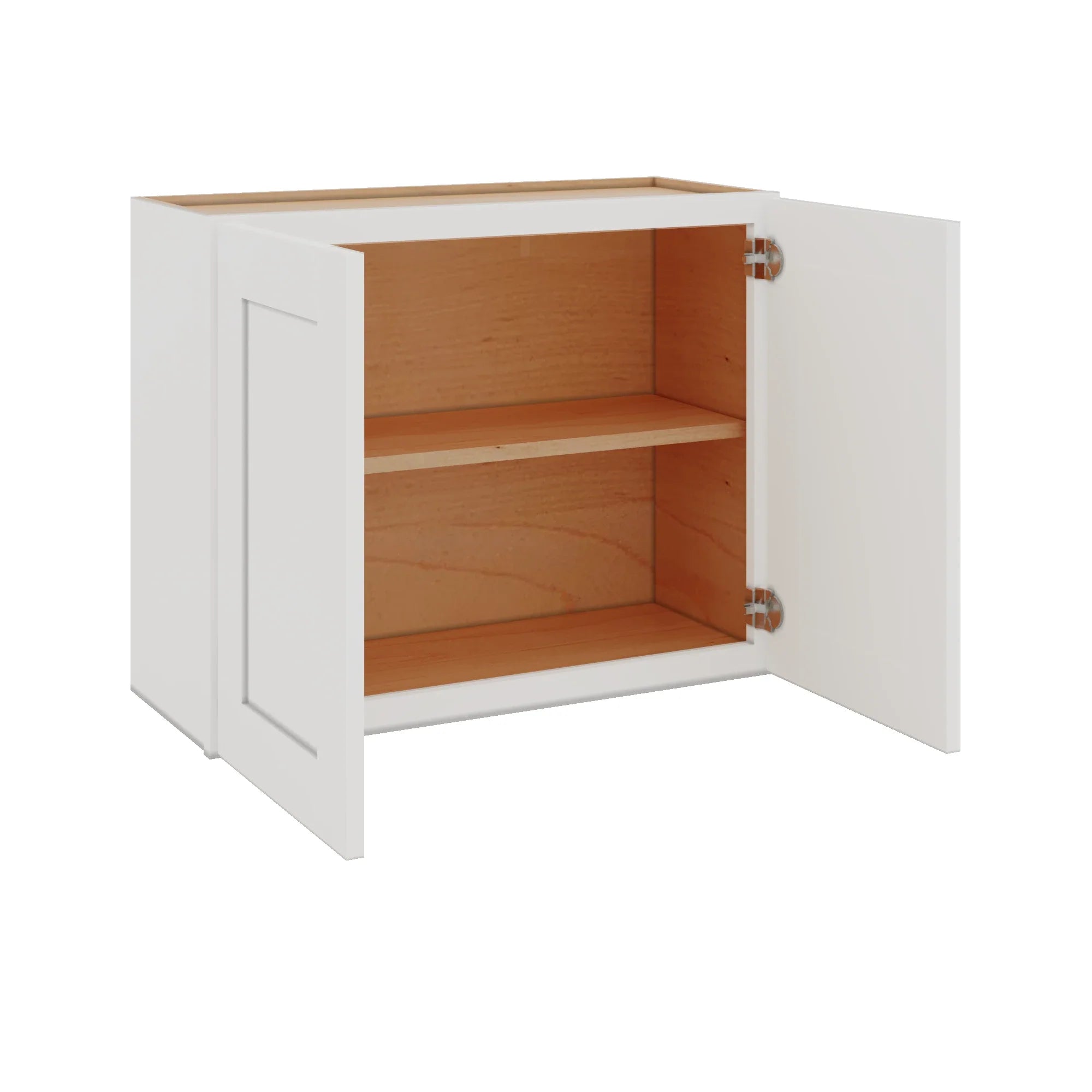 Modernform Cabinet White Shaker 30" W X 24" H X 12" D Double Door Wall Cabinet