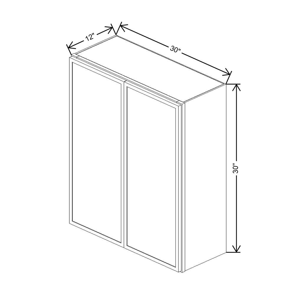 Cubitac Basic Oxford Pastel 30"W X 30"H Wall Cabinet