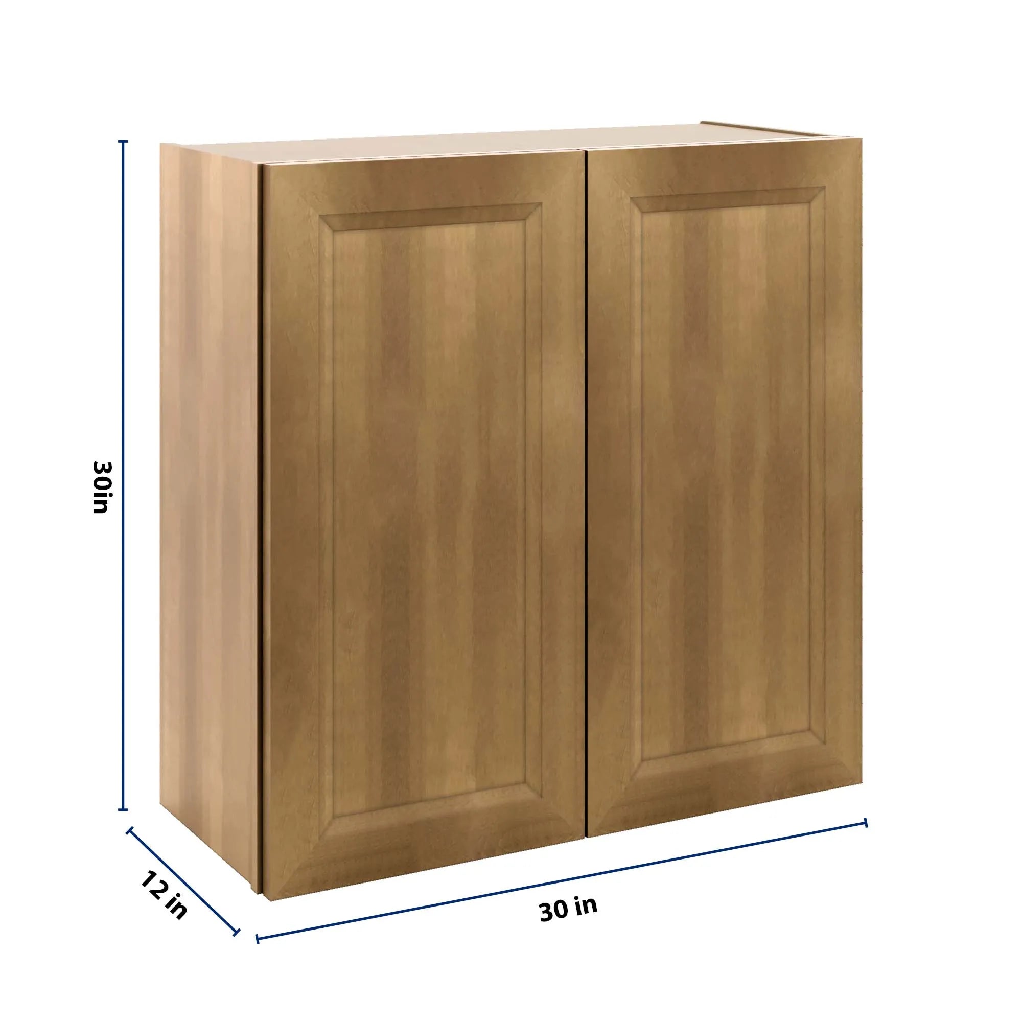 J&K Butterscotch B8 Double Door Wall Cabinet - 30" W x 30" H