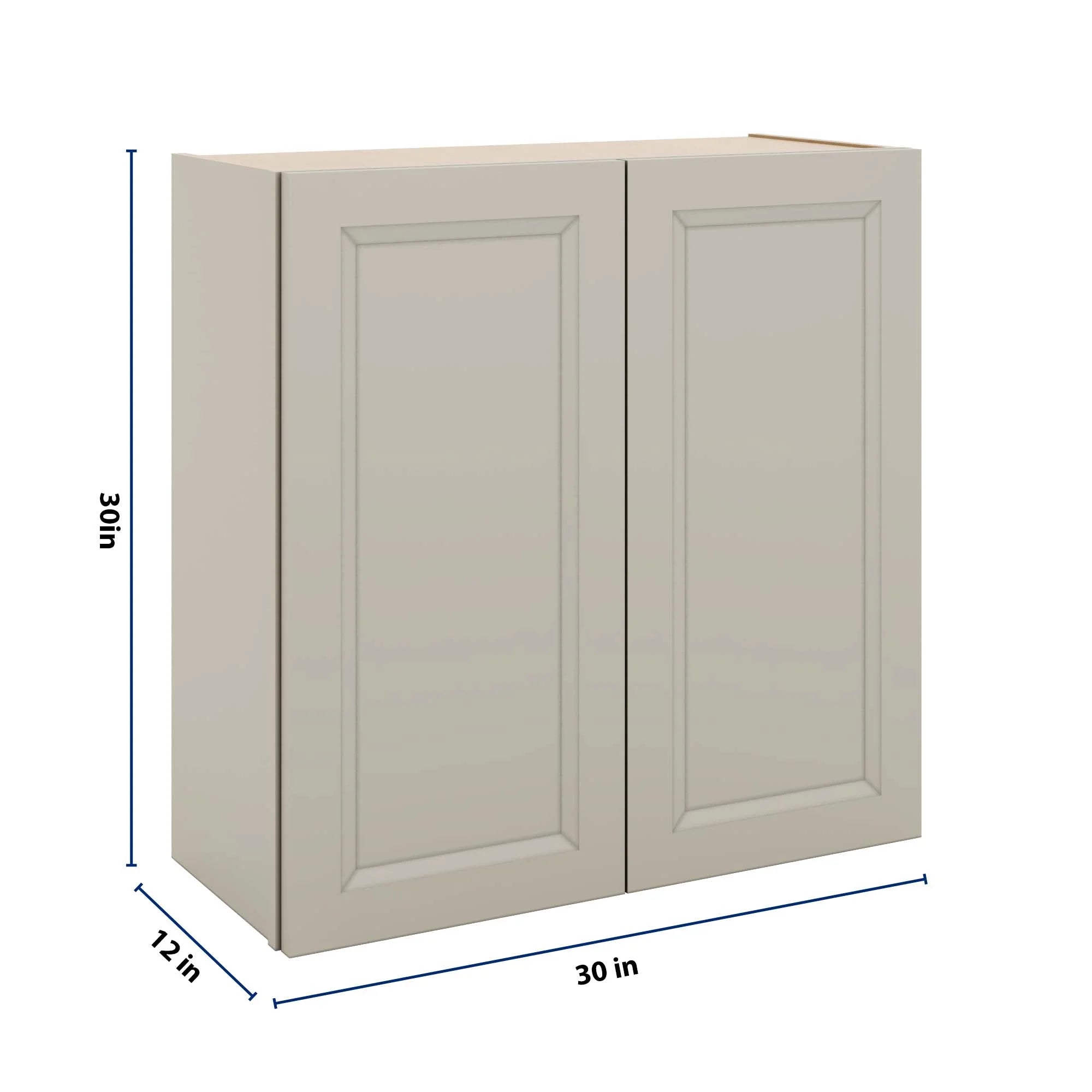 J&K Pebble B6 Double Door Wall Cabinet - 30" W x 30" H