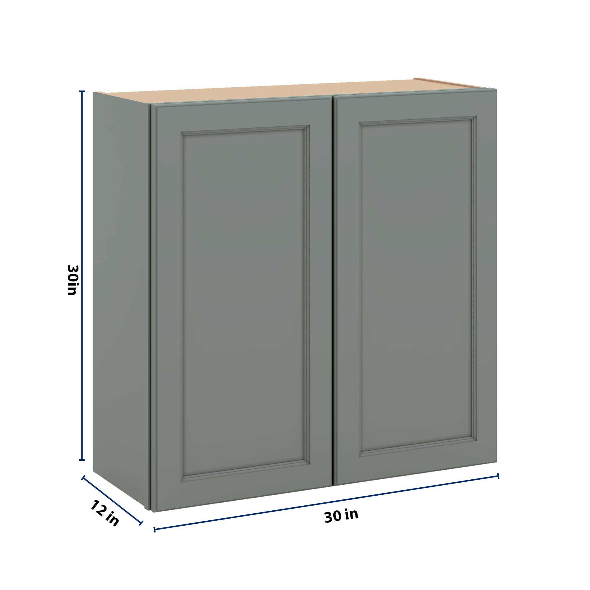 J&K Sage E3 Double Door Wall Cabinet - 30" W x 30" H
