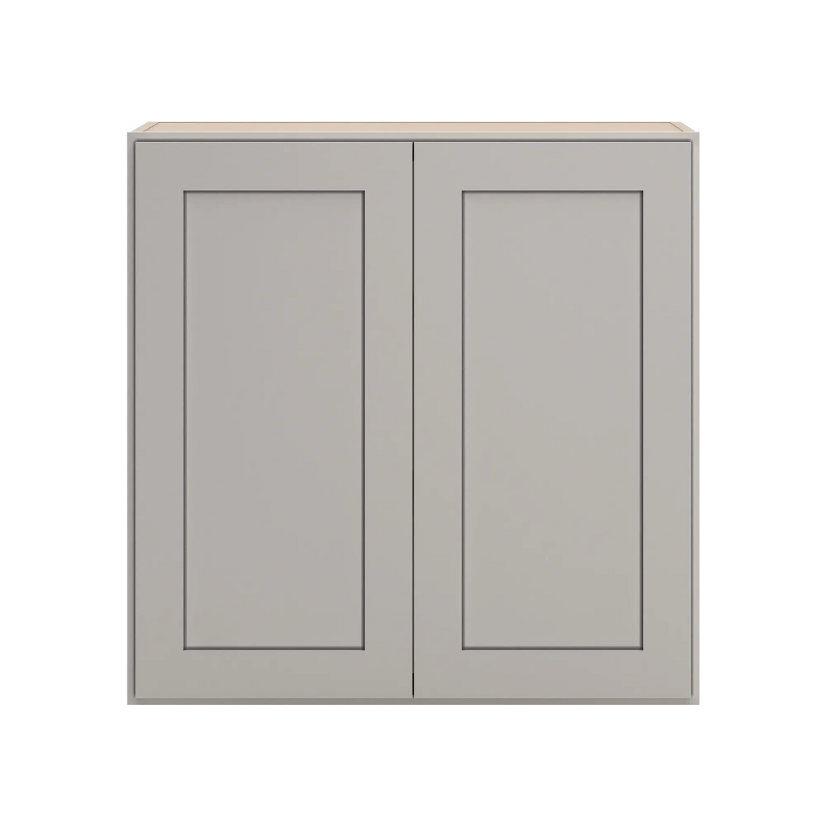 cnc luxor 5 piece misty grey 30 w x 30 h double door wall cabinet