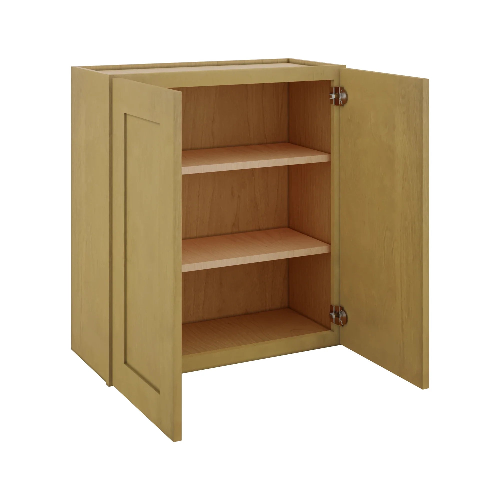 Modernform Cabinet Natural Shaker 30" W X 30" H X 12" D Double Door Wall Cabinet