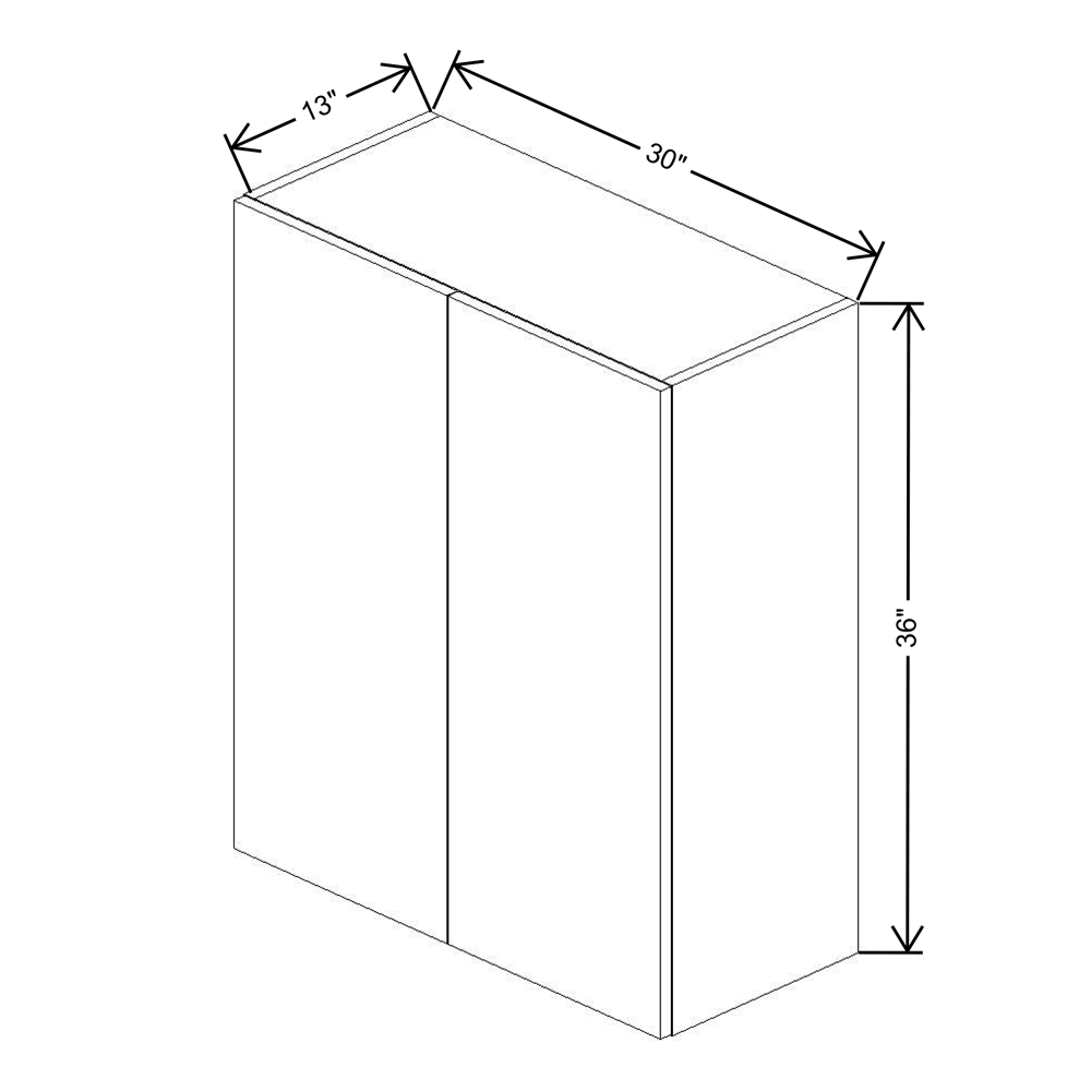 Fabuwood Illume Tuscany Olmo 3  36" High Wall